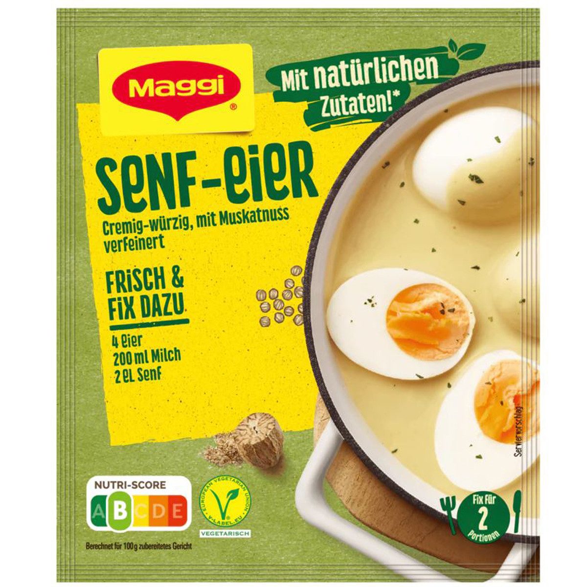 MAGGI Saucen, Maggi Fix für Senf Eier klassisch cremig würzige Senfsauce 43g