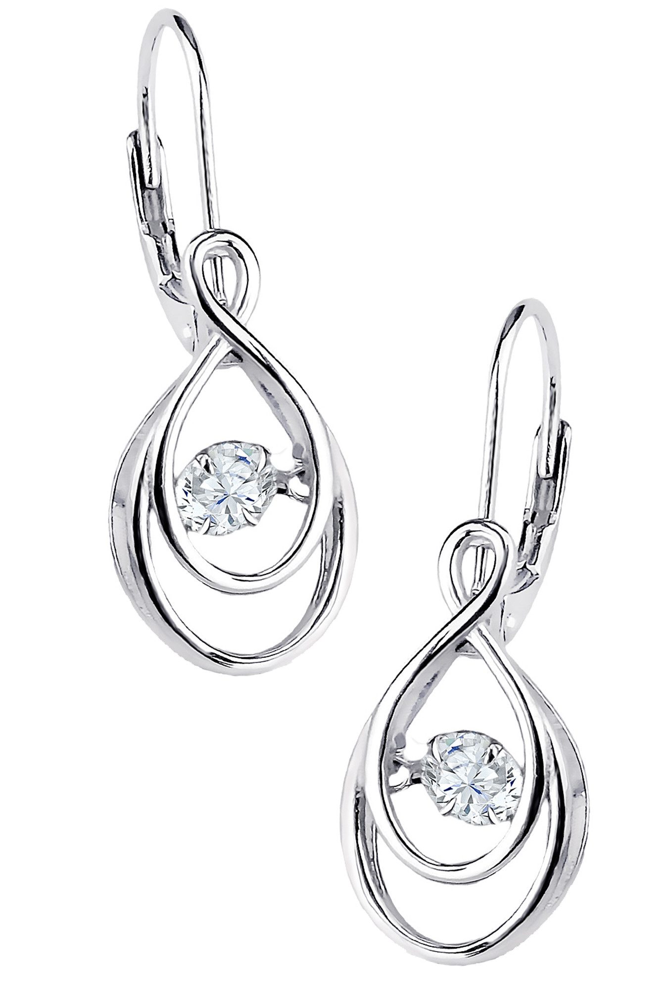 Limana Paar Ohrhänger Brisur Ohrringe 925 Sterling Silber tanzender Zirkoni günstig online kaufen