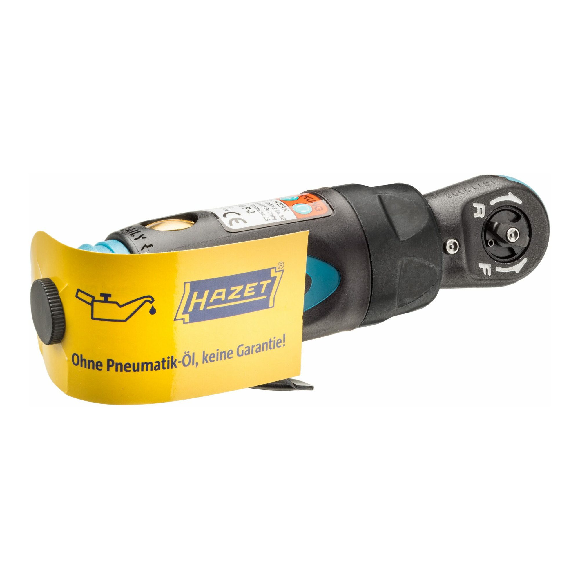HAZET Druckluft-Schlagschrauber HAZET Mini Ratschenschrauber 9020P-2 Vierkant massiv 6,3 mm (1/4 Zoll)