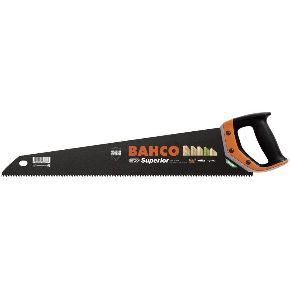 BAHCO Handsäge Ergo Superior Fuchsschw. 550mm F. mittelgrobes Holz 2600-22-XT-HP