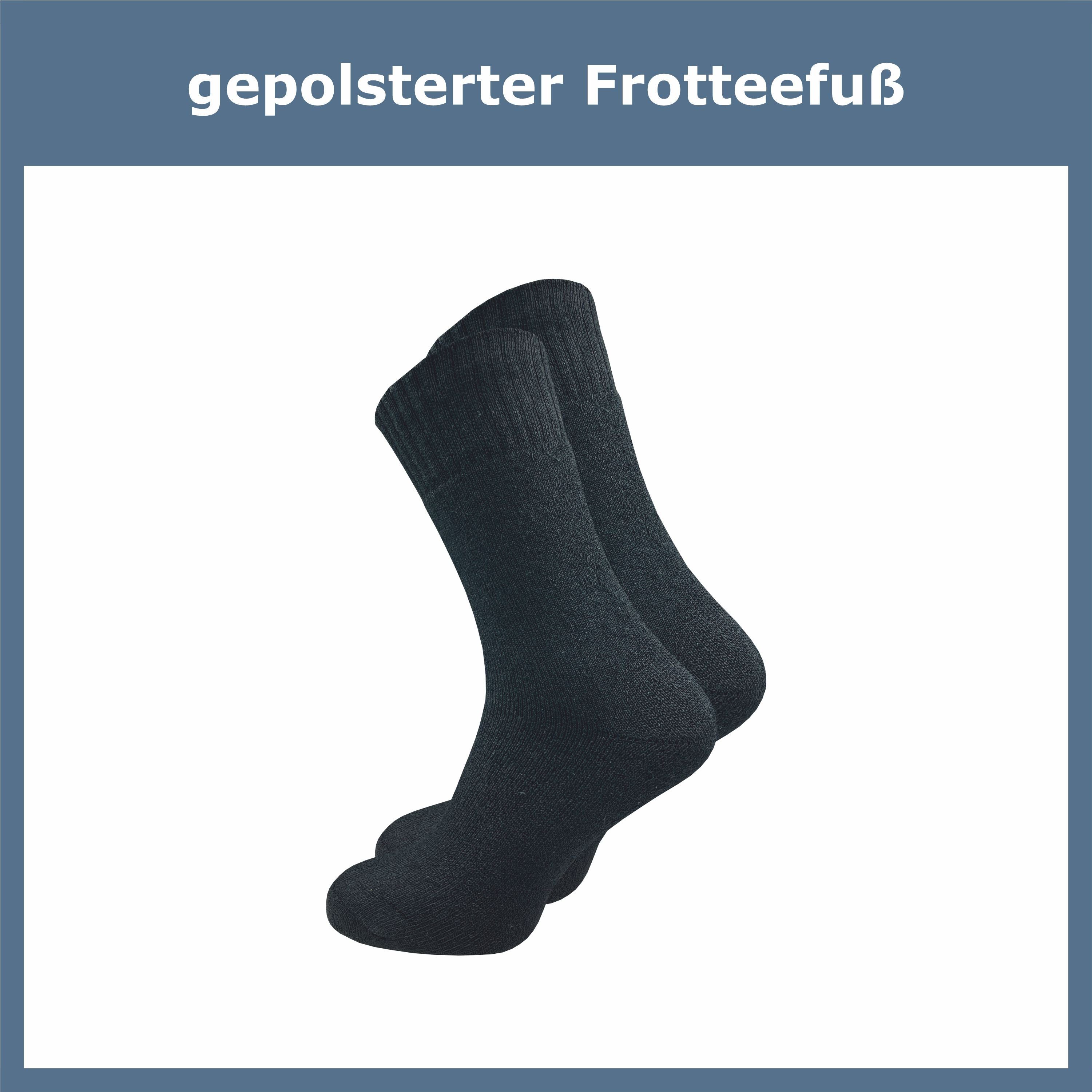 schwarz Jagdmotiv GAWILO warme mit gepolsterter in & für Frotteesohle, uni für - grau Socken grün, - verfügbar Jäger mit & Paar) Armysocken (9 Freizeitsocken Herren