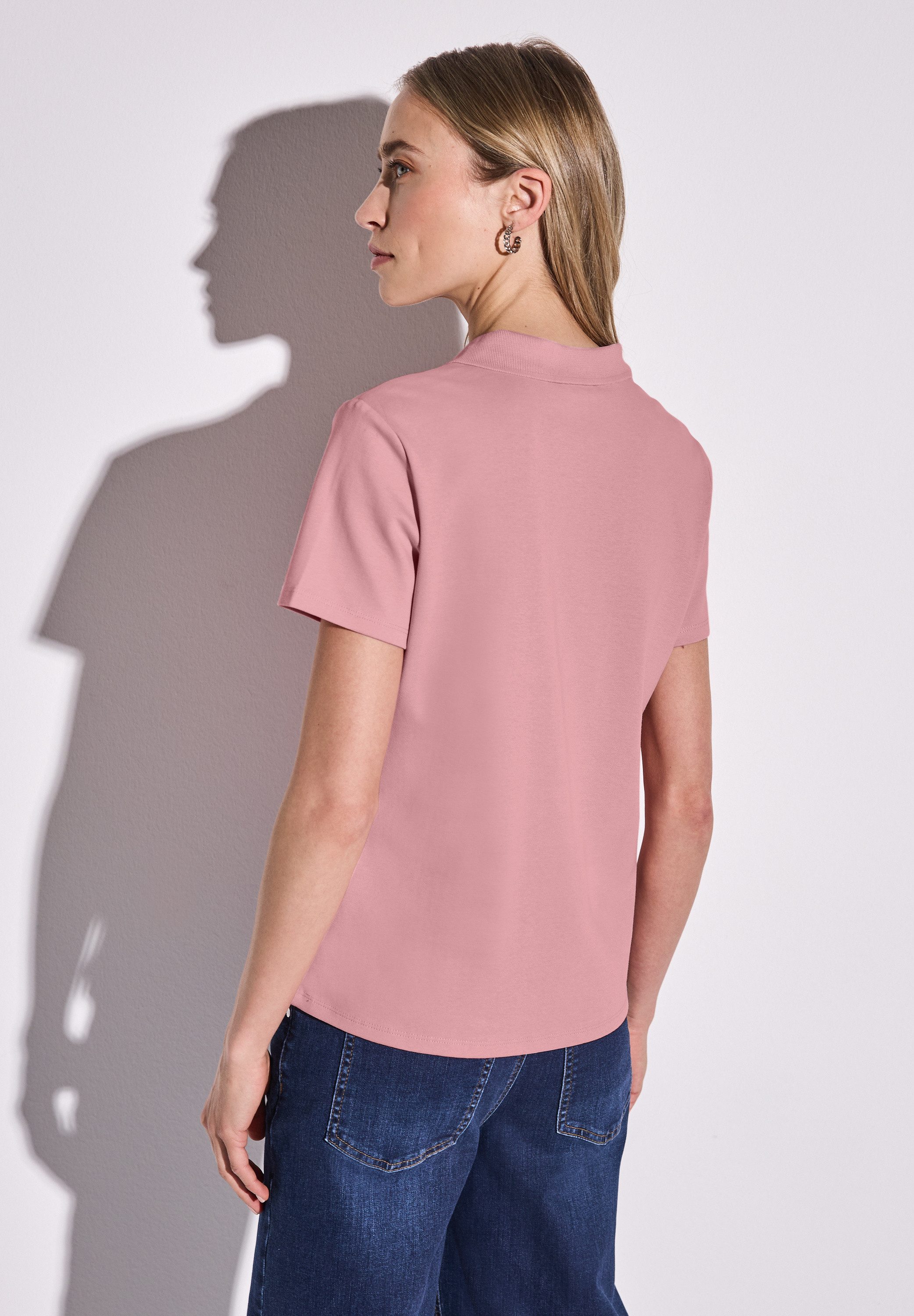 STREET ONE Poloshirt aus Baumwolle mit günstig online kaufen