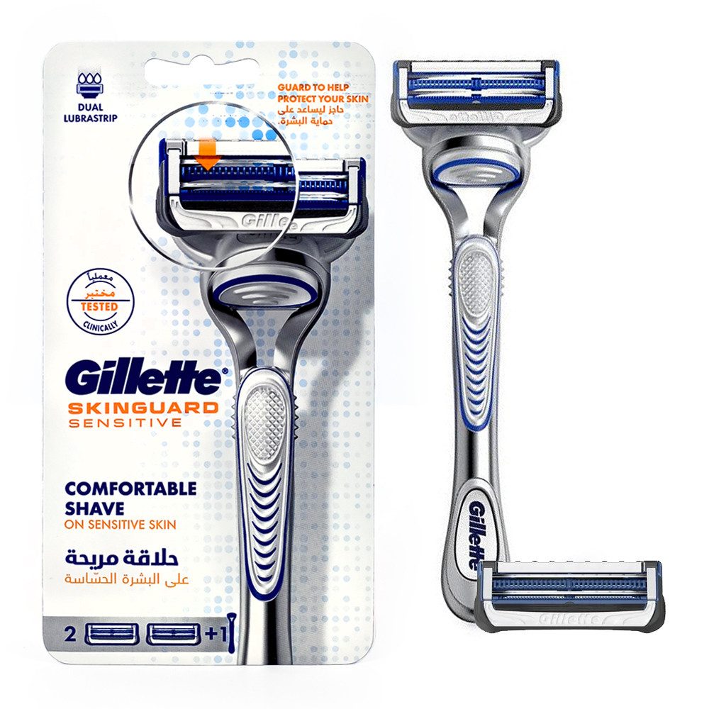 Rasierklingen Gillette SkinGuard Sensitive Rasierer + extra Rasierklinge