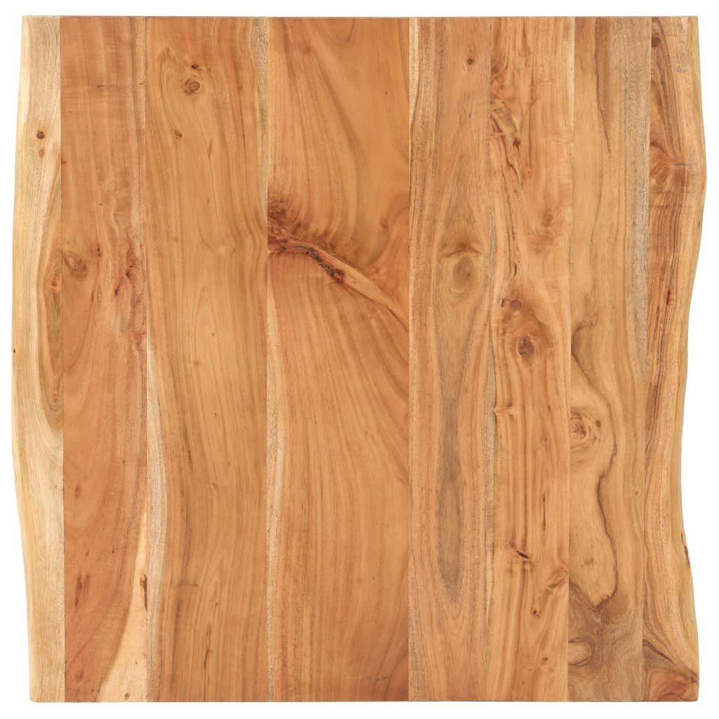 furnicato Esstisch Bistrotisch mit Baumkanten Akazie Massivholz 80x80x75 (1-St) cm