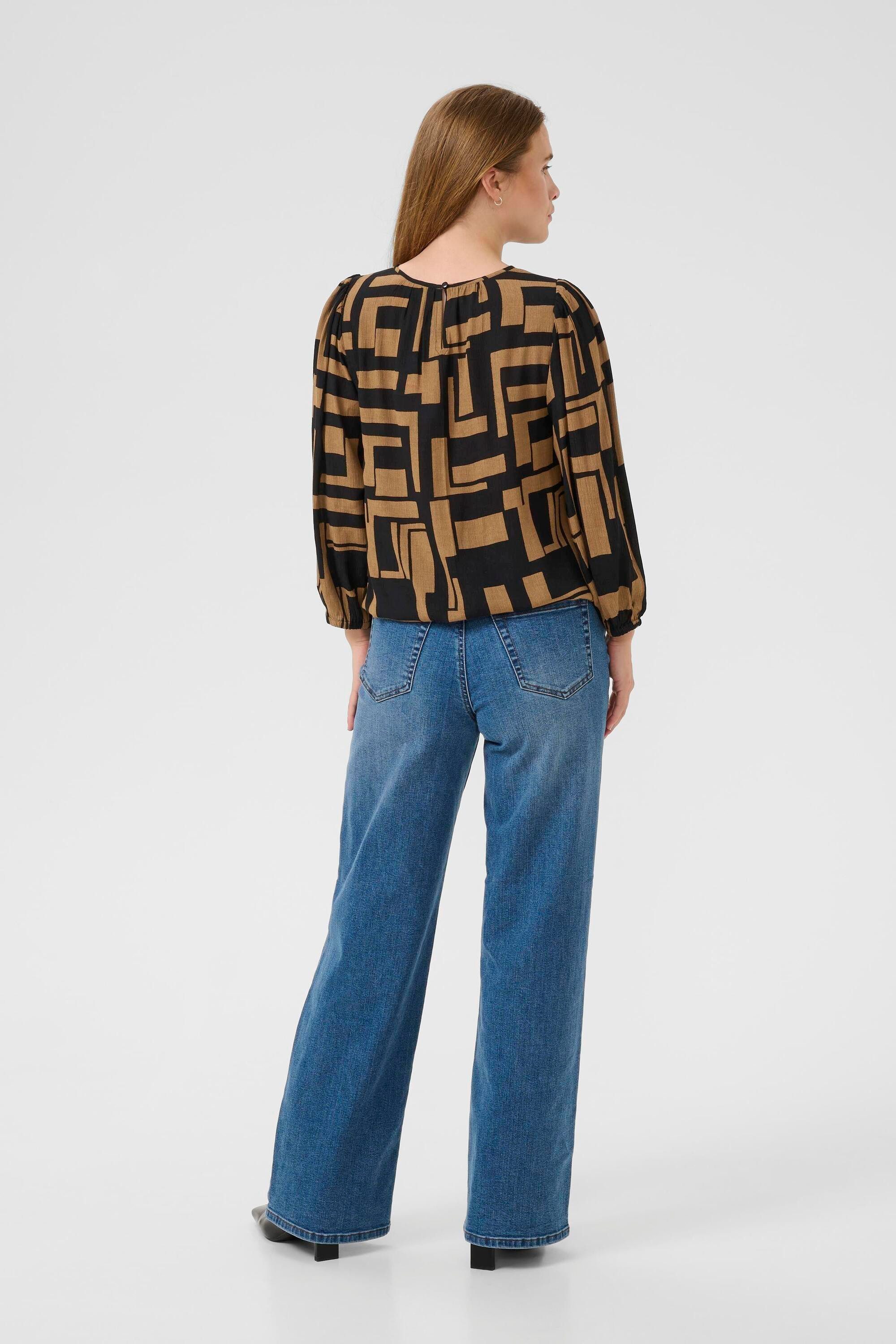 KAFFE Langarmbluse Langarm-Bluse KAlorina günstig online kaufen