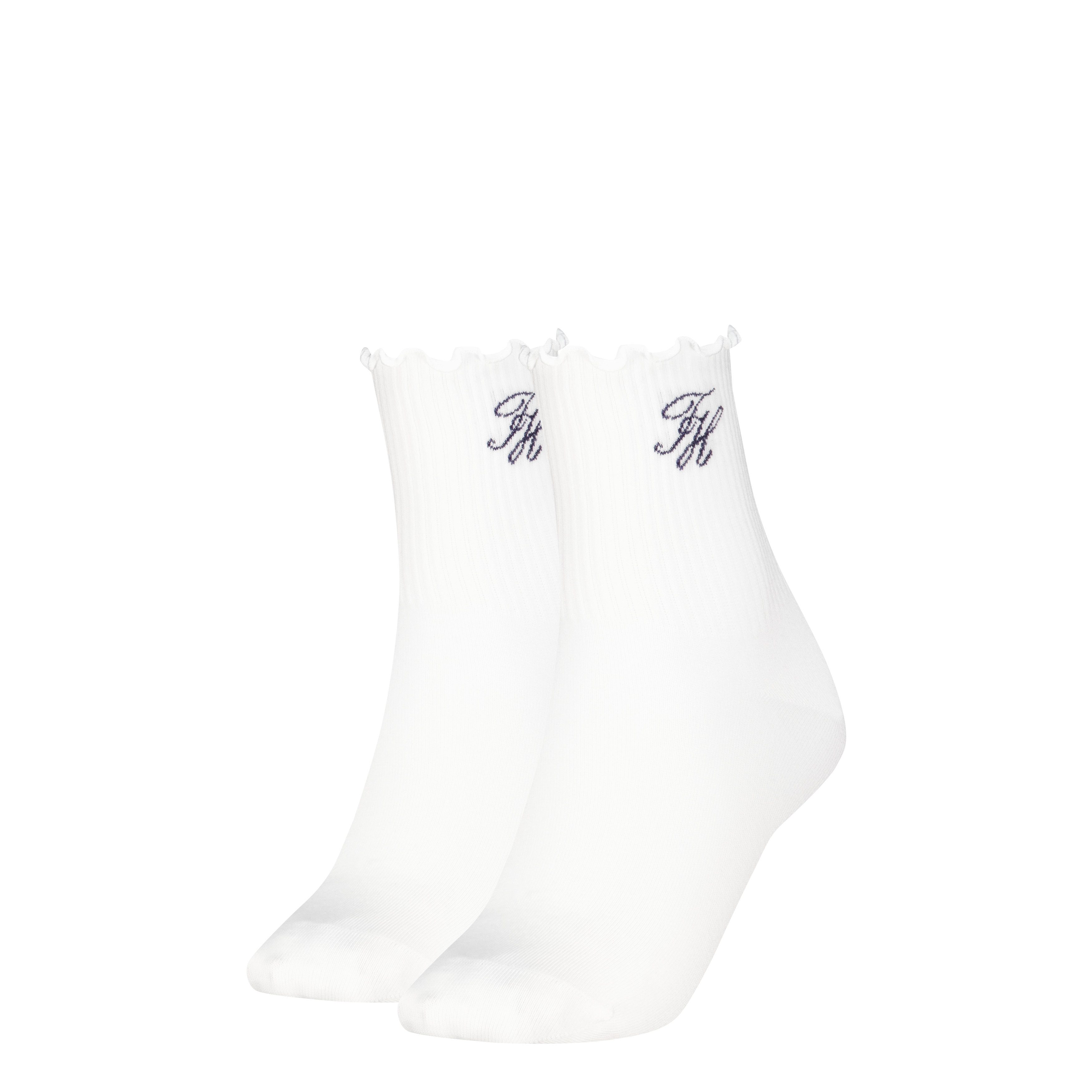 Tommy Hilfiger Kurzsocken TH WOMEN SHORT SOCK 2P REFINED MONOGRAM (2 Paar) günstig online kaufen