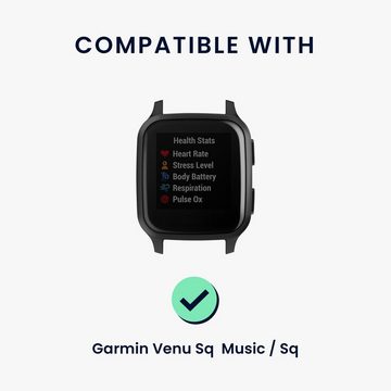 kwmobile Uhrenarmband Ersatz Armband für Garmin Venu Sq Music / Venu Sq 20mm, Armband - Band für Fitness Tracker in Hellgrau