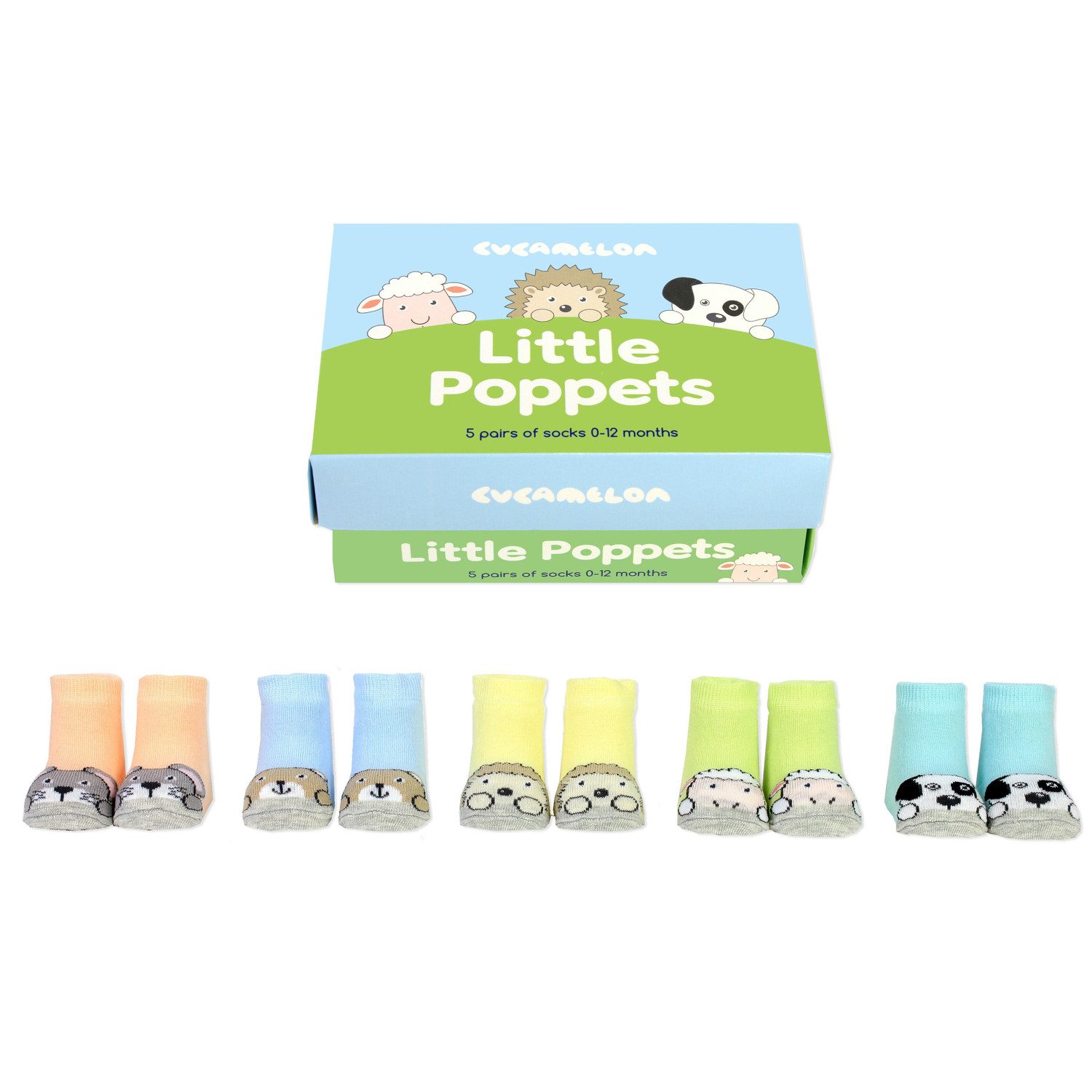 Cucamelon Freizeitsocken Tierbabys Cucamelon Socken für Babys (5 Paar)