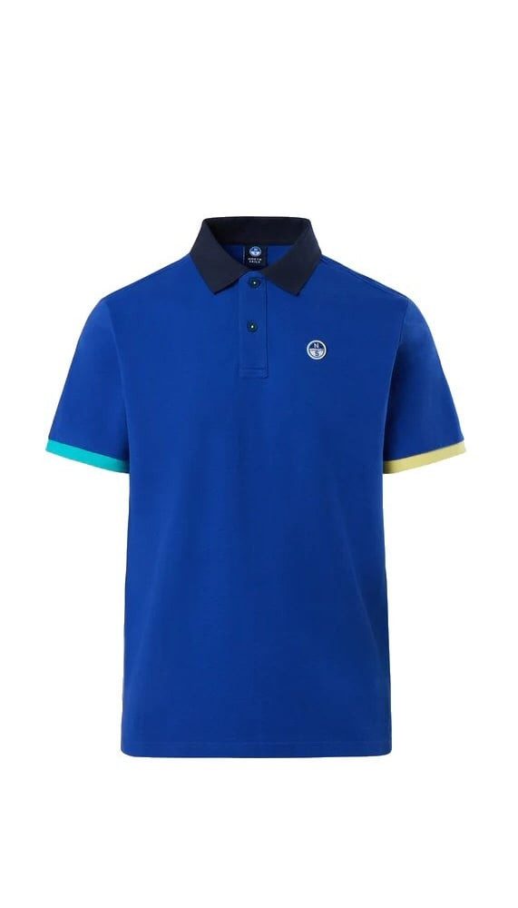 North Sails Poloshirt (Baumwolle) royalblau Herren