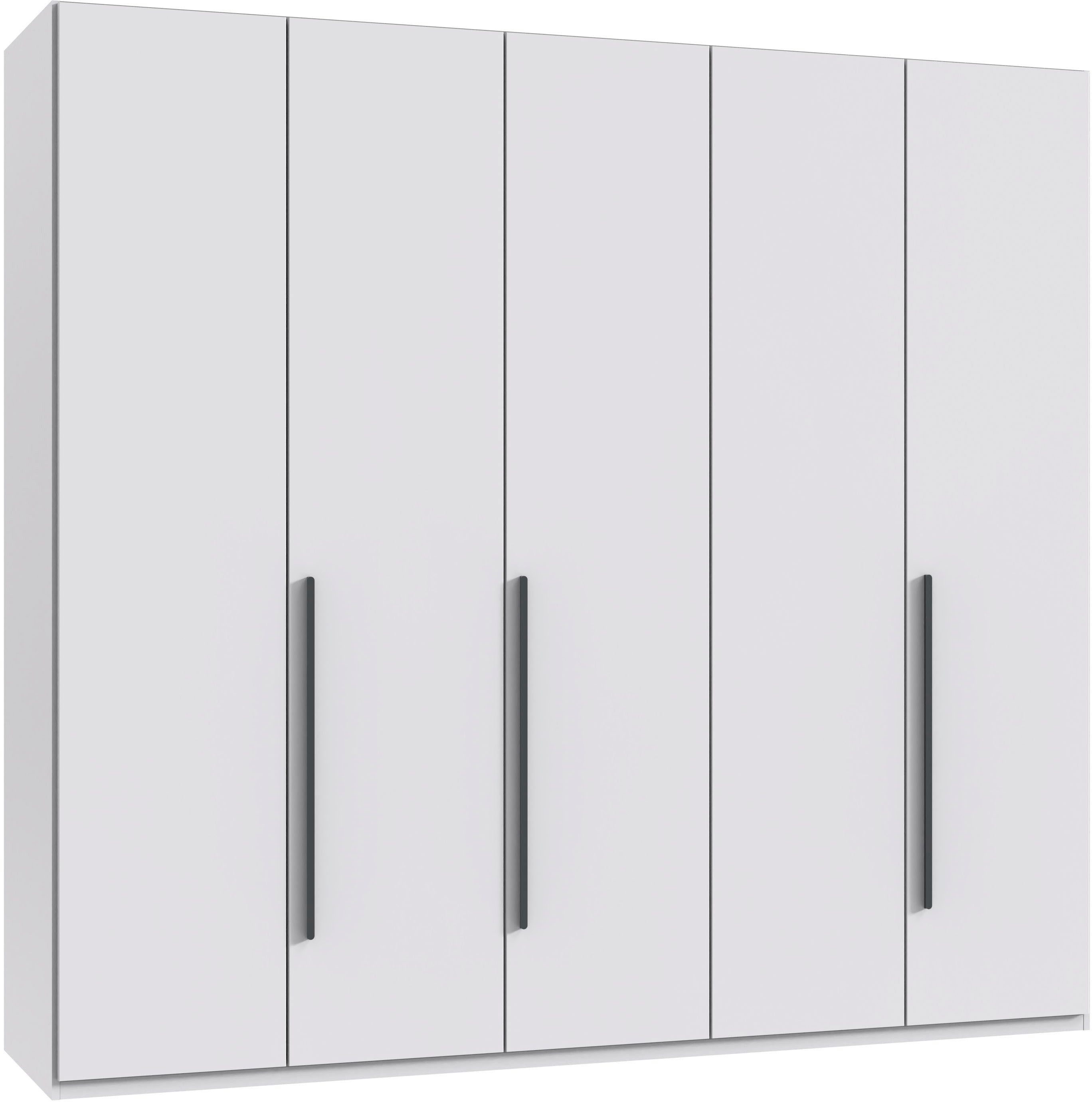 Wimex Drehtürenschrank Kleiderschrank London, in den Breiten 180cm, 225cm oder 270cm (mit verschiedenen Griffen in goldfarben, silberfarben oder schwarz) wahlweise mit Basic- oder Premium-Ausstattung erhältlich