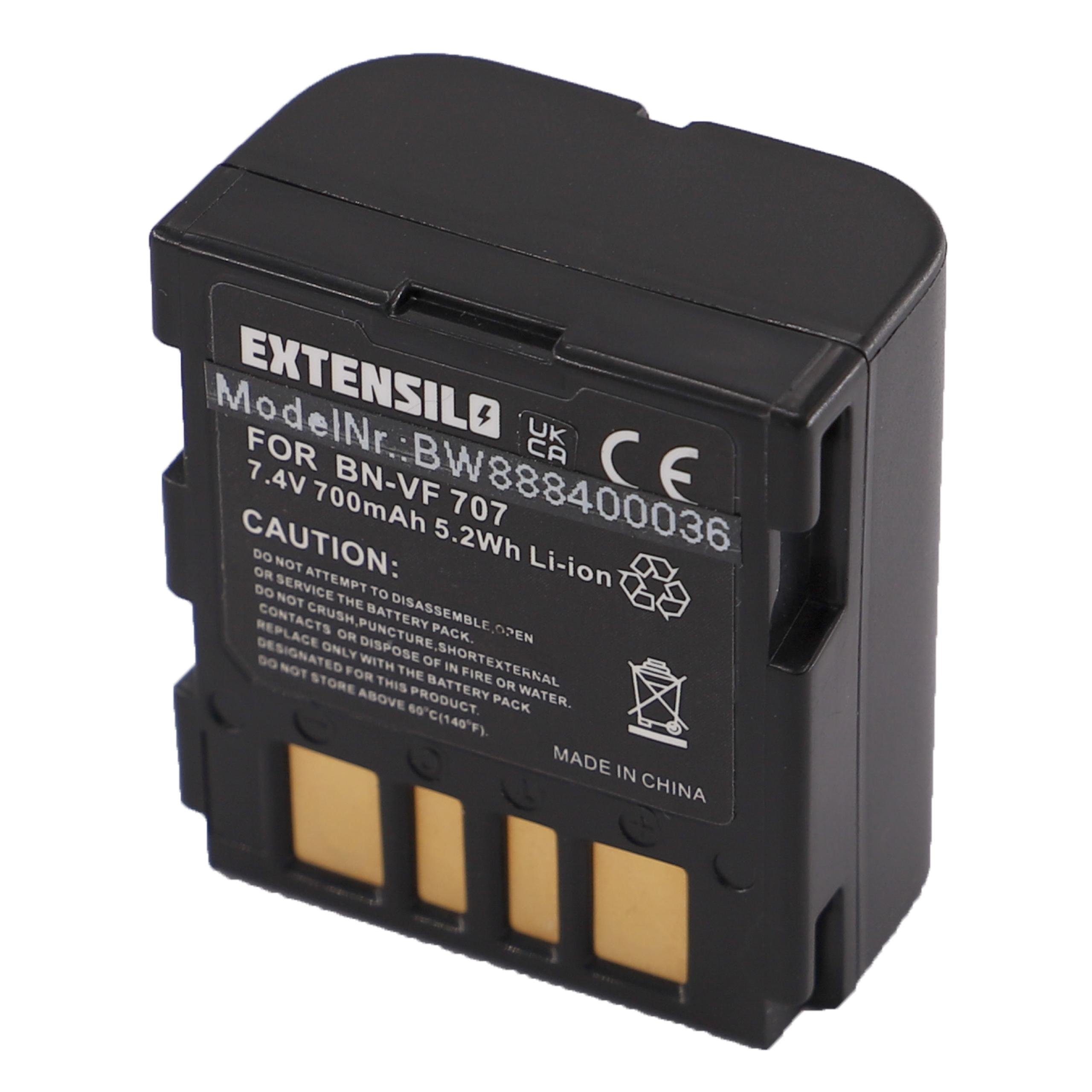 Extensilo Ersatz für JVC BN-VF707, BN-VF707U, BN-VF714, BN-VF714U, BN-VF733, Kamera-Akku 700 mAh