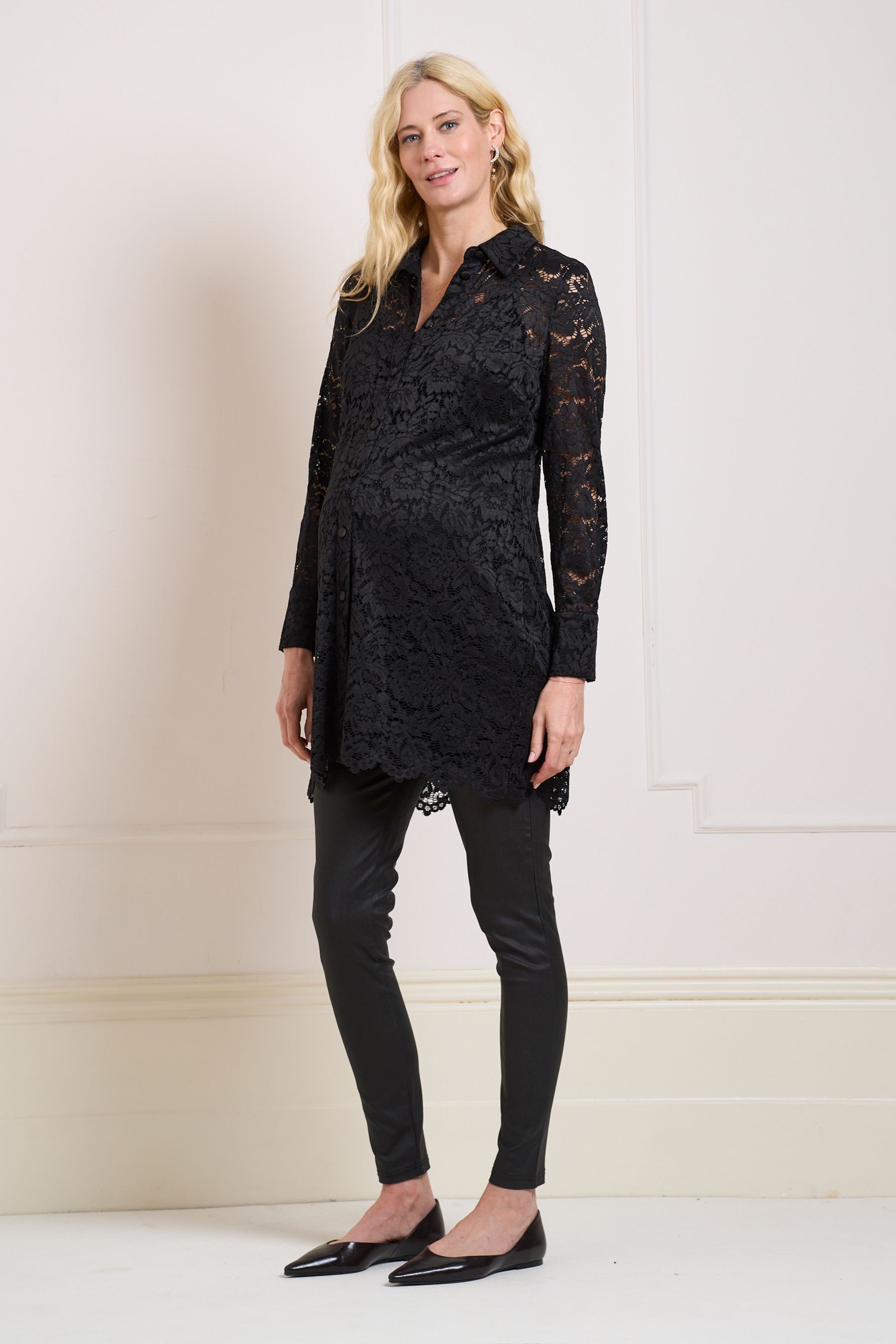 Seraphine Tunikakleid Seraphine Spitzen-Tunikakleid Umstands-/Stillmode (1-tlg)