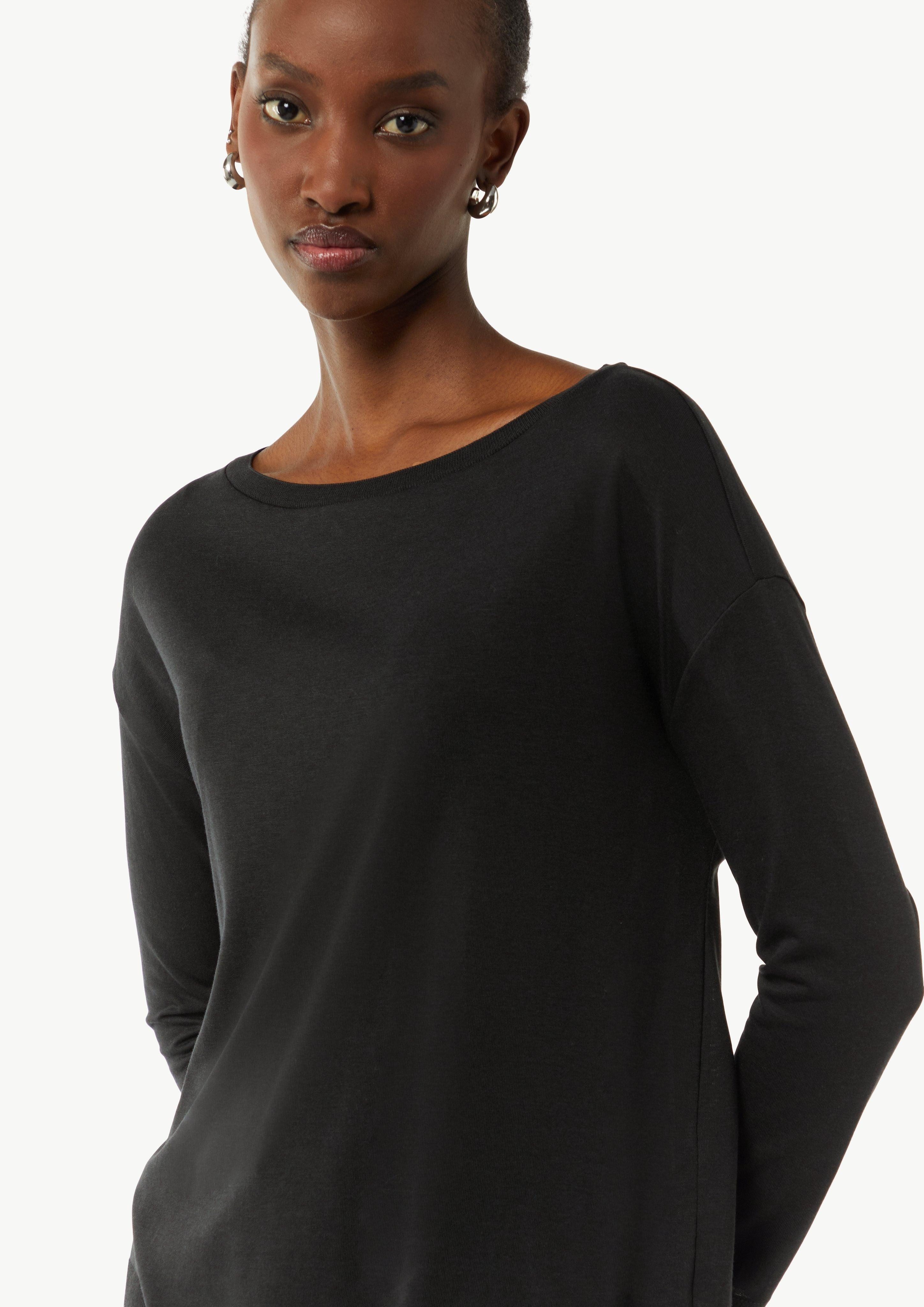 comma Langarmshirt Gestrickter Longsleeve aus Lyocellmix günstig online kaufen
