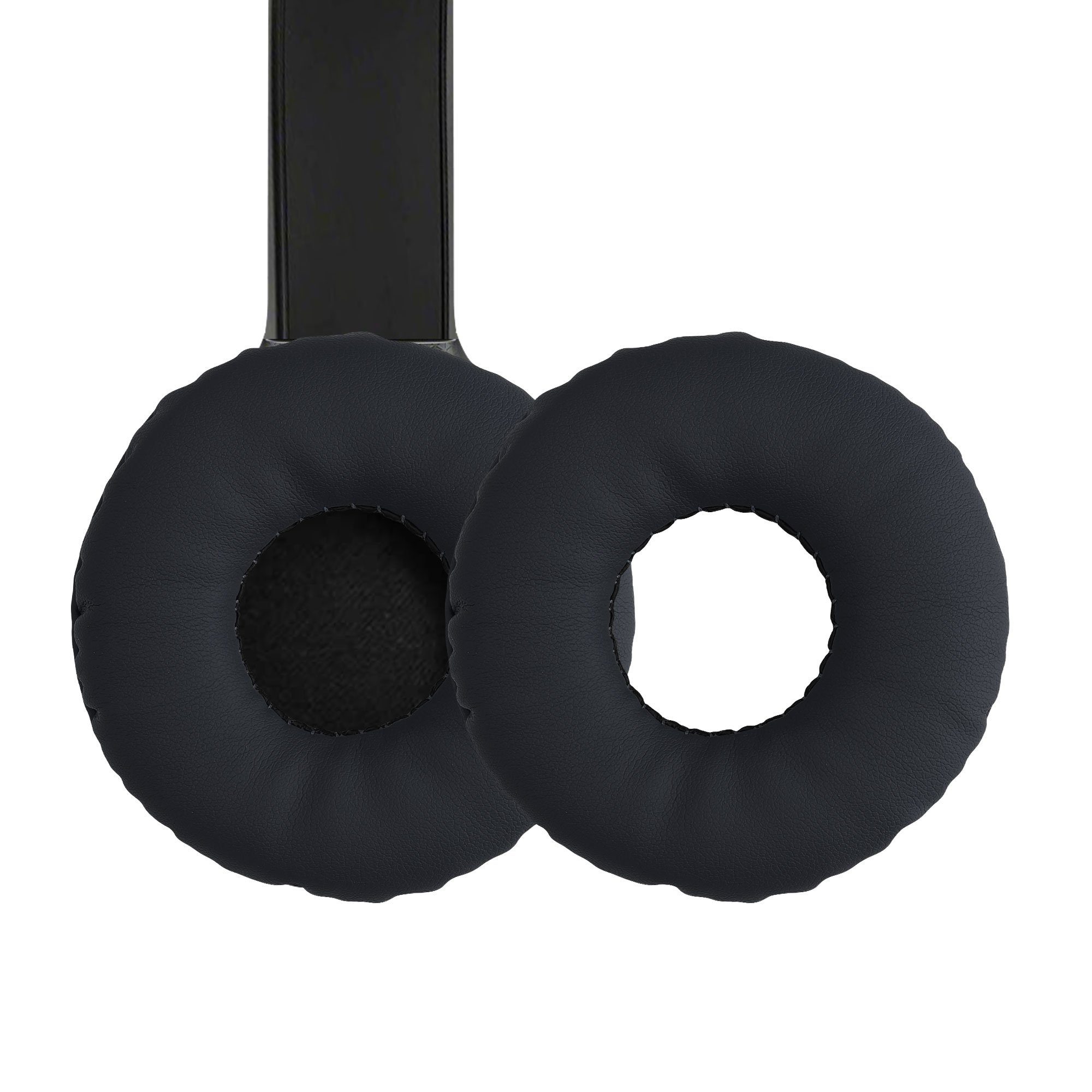 kwmobile 2x Ohr Polster für Sony WH-CH510 Ohrpolster (Ohrpolster Kopfhörer - Kunstleder Polster für Over Ear Headphones) Schwarz