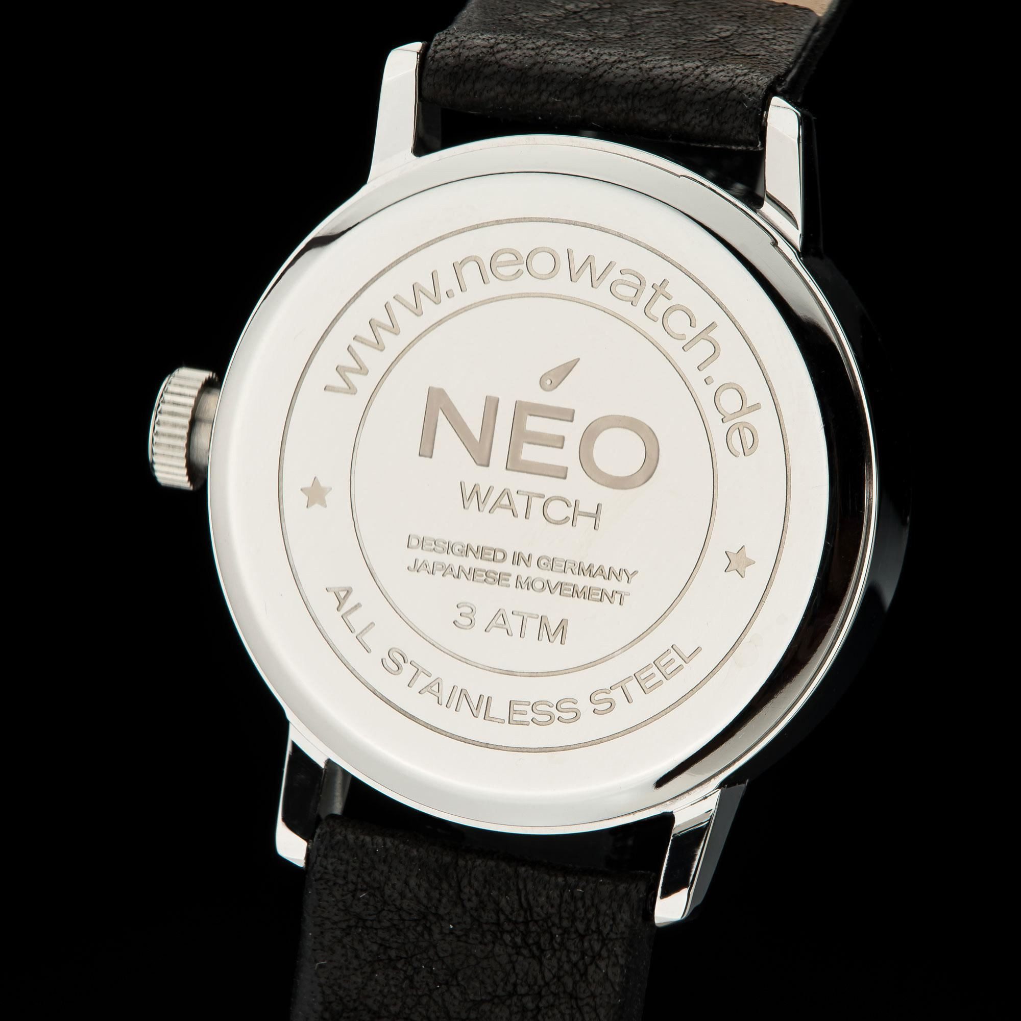 Neo Watch Multifunktionsuhr Minimalism Schwarz N4-002, 24-Std. Anzeige, Datumsanzeige