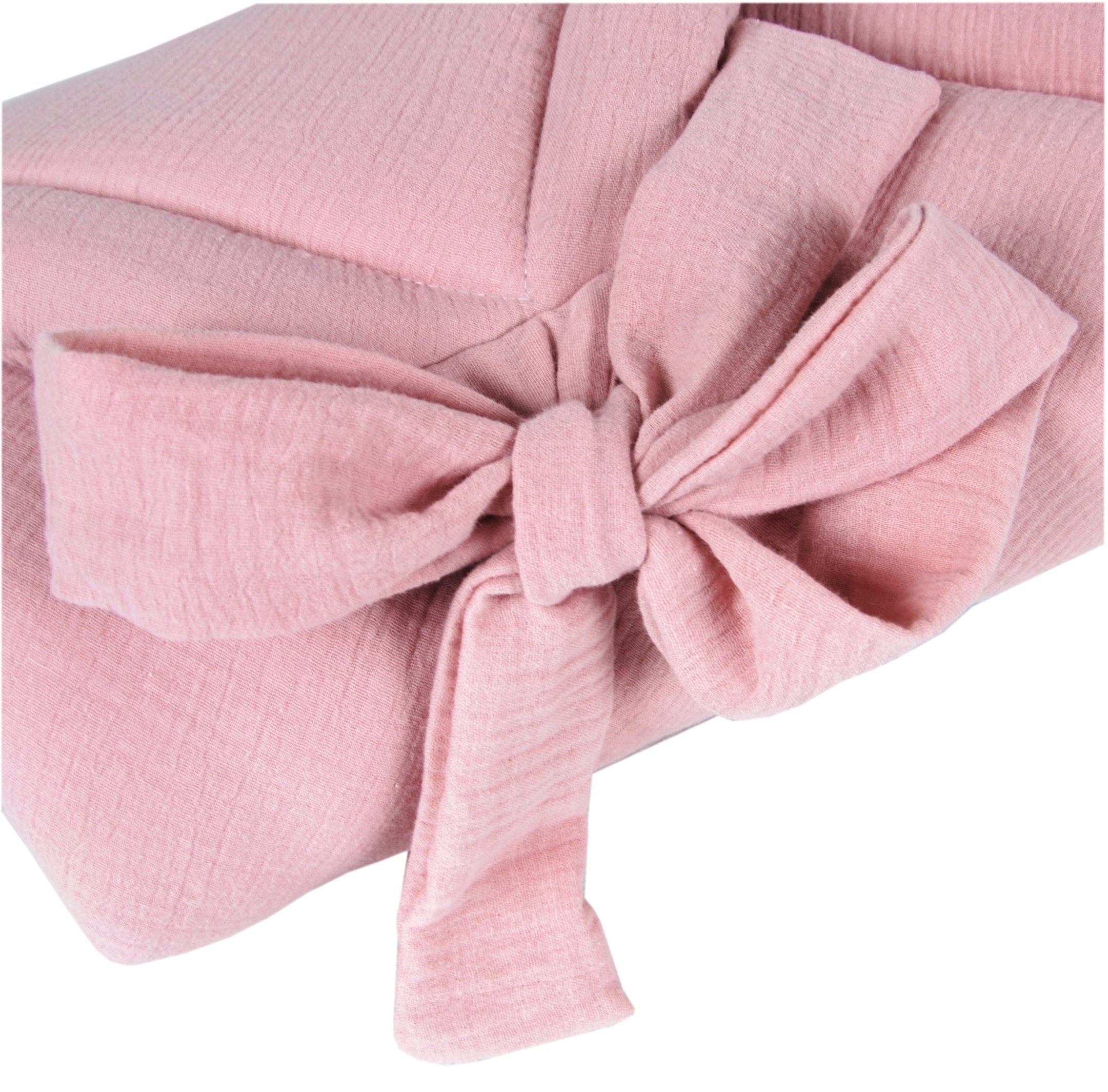Einschlagdecke BABYLUX Einschlagdecke Musselin BABYHÖRNCHEN 75 x 75 cm Neugeborene, BabyLux, Rosa