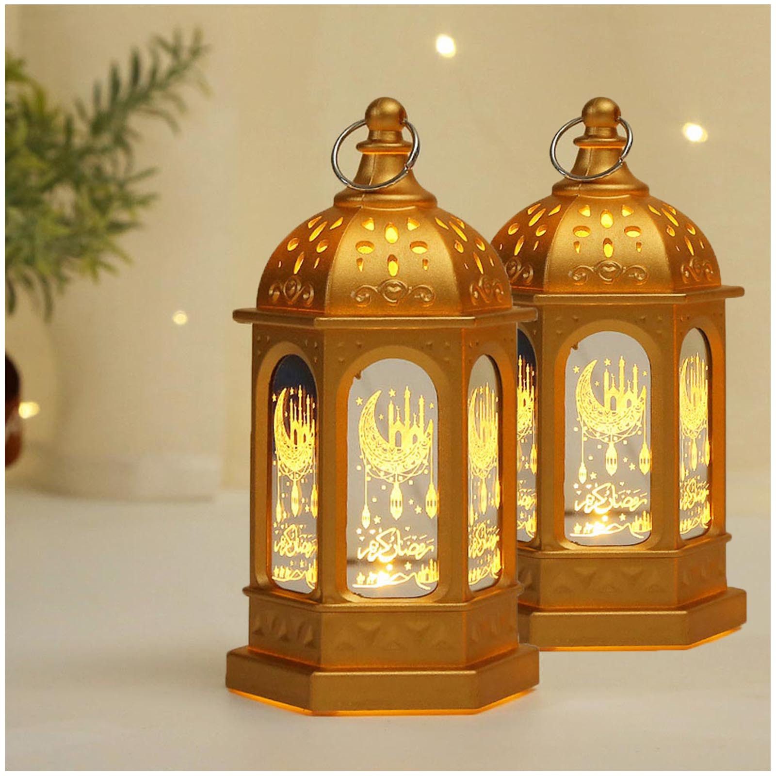 MUPOO Kerzenhalter Nachtlicht,Eid Mubarak Laterne,Batterie,2St. Ramadan günstig online kaufen