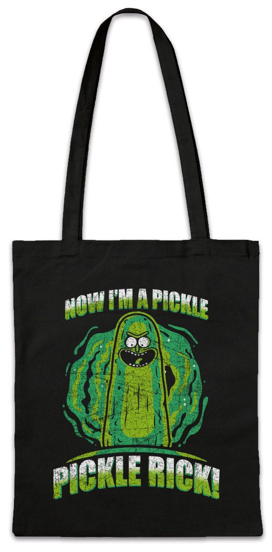 Urban Backwoods Beuteltasche Pickle Rick Stofftasche Rick Sanchez Beth Smith Jerry Morty Gurke TV (1-tlg), Fun Spaß Kult Cartoon