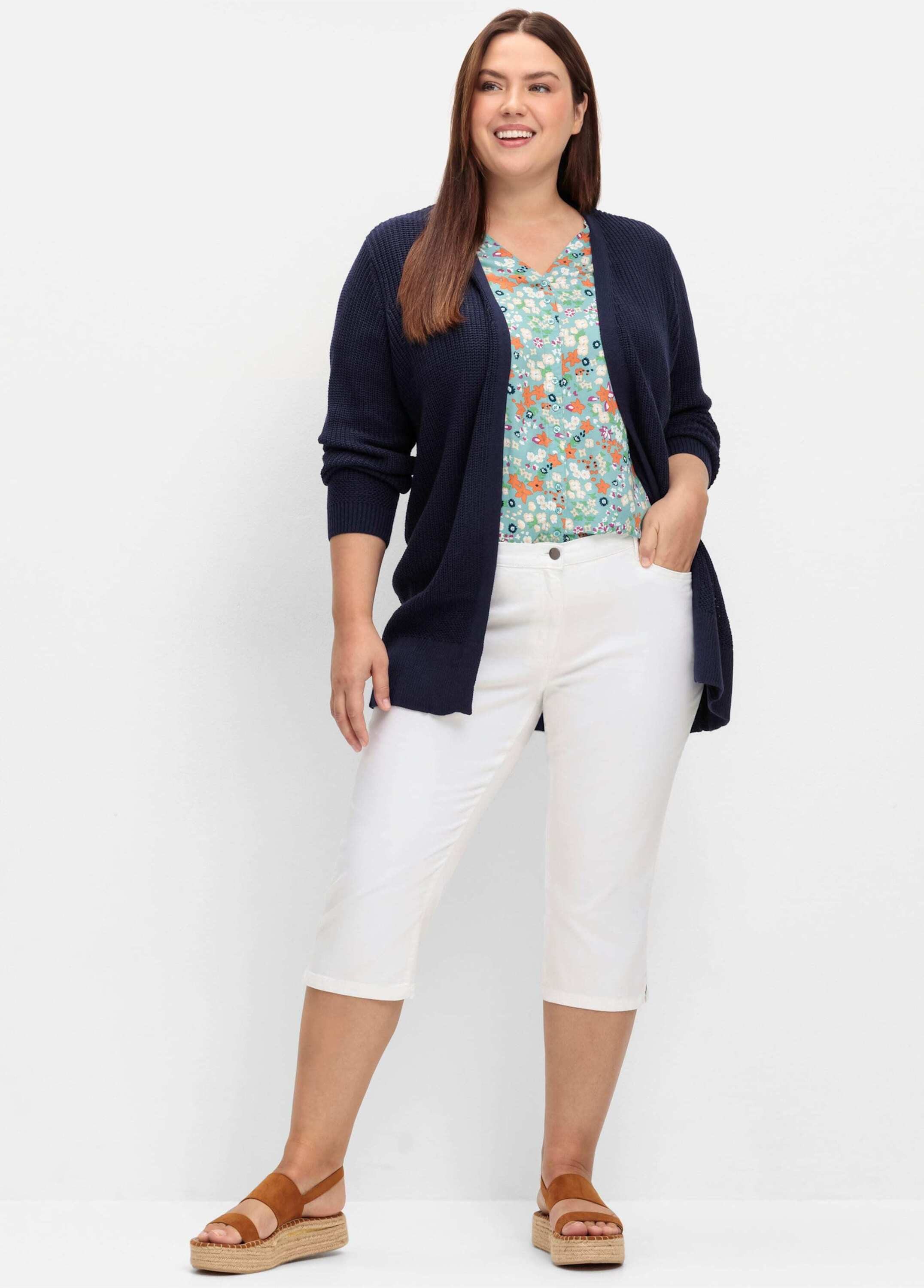 Sieh an! Jeansshorts Capri-Jeans komfortabel