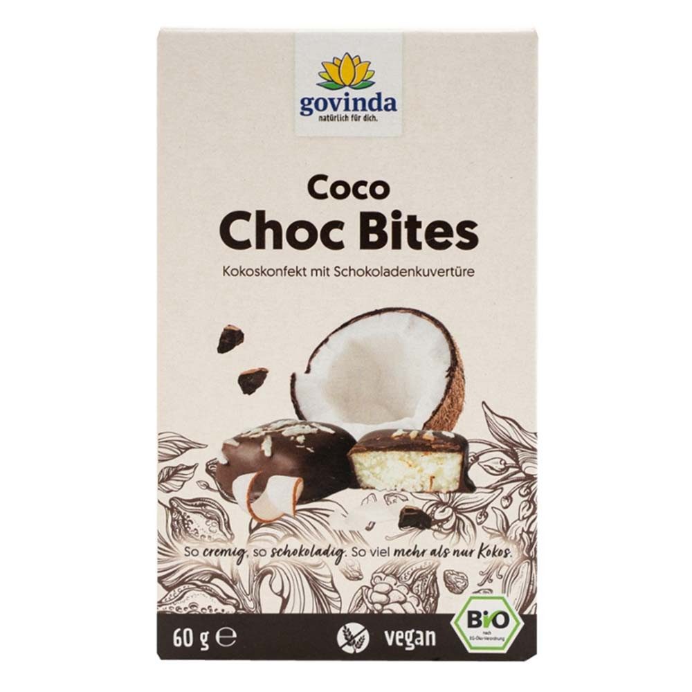 Govinda Süßigkeit Choc Bites - Coco 60g