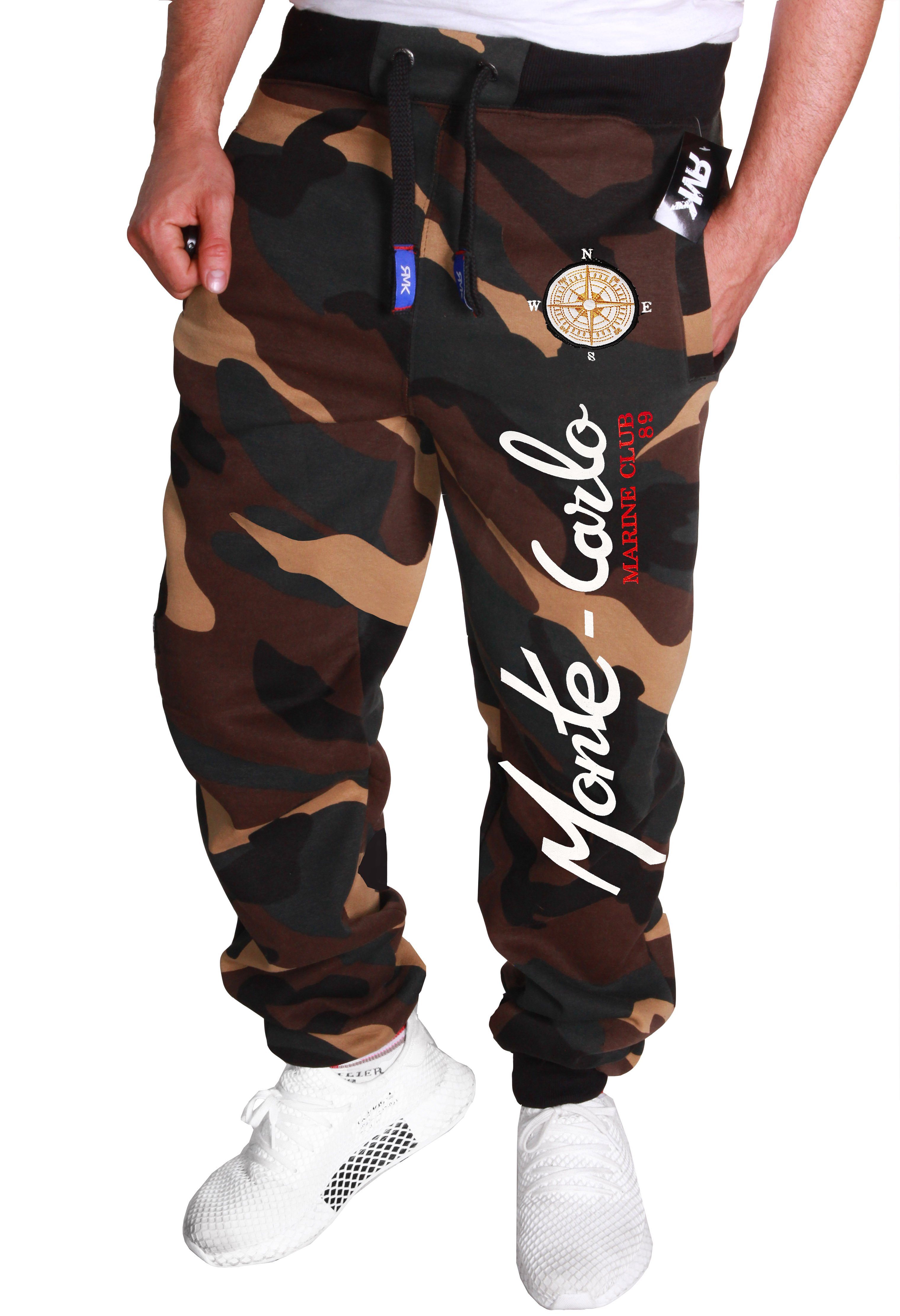 RMK Jogginghose Trainingshose Fitnesshose Sweatpants Camouflage Army