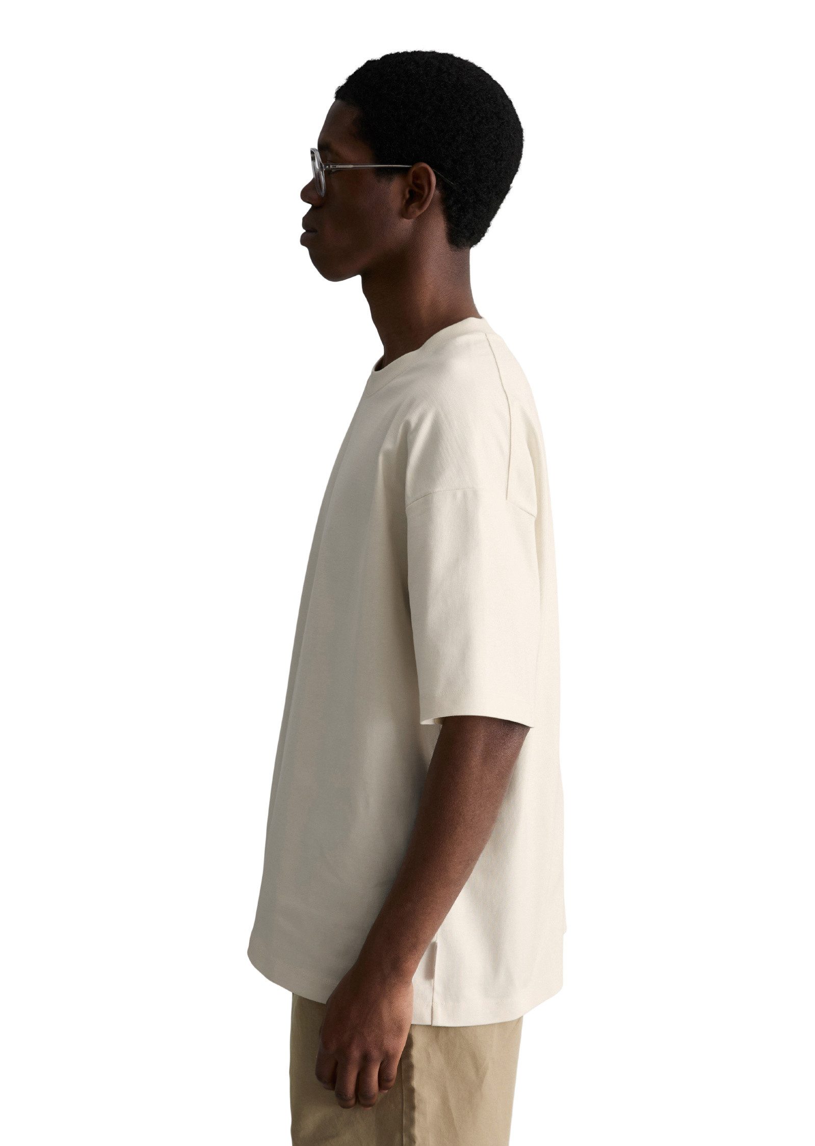 Marc O'Polo DENIM T-Shirt aus schwerem Bio-Baumwoll-Jersey