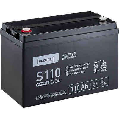 accurat Accurat S110 AGM Bleiakku 110 Ah Batterie, (12 V V)