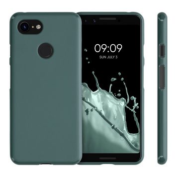 kwmobile Handyhülle Hülle für Google Pixel 3, Hülle Silikon - Soft Handyhülle - Handy Case Cover - Blaugrün