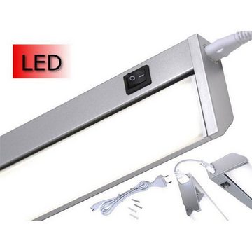 L&S Unterschrankleuchte LED schwenkbar Breite: 350 bis 1212 mm Neutralweiß Wippschalter