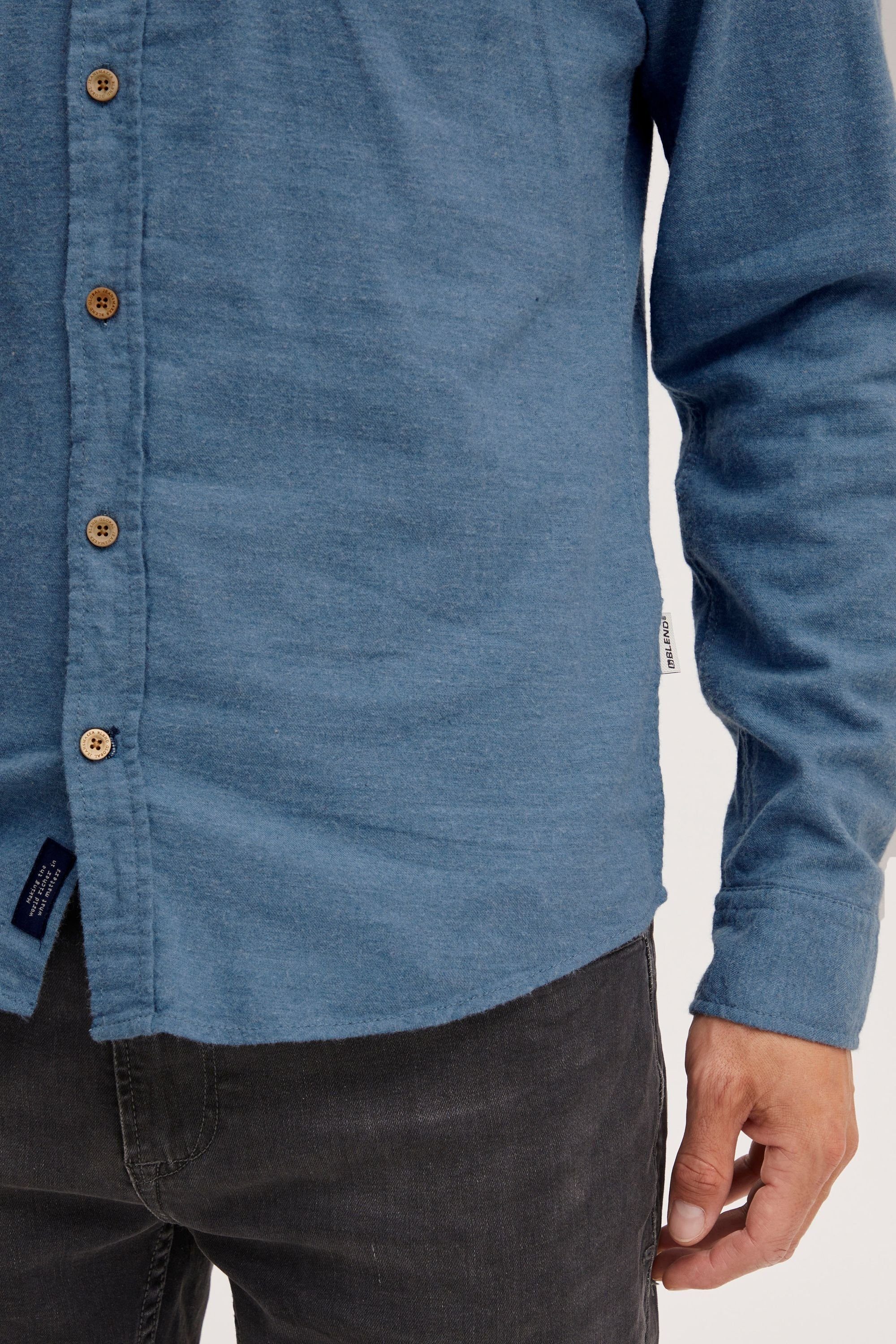 Blend Langarmhemd BHShirt Stilvolles Hemd mit langen Ärmeln