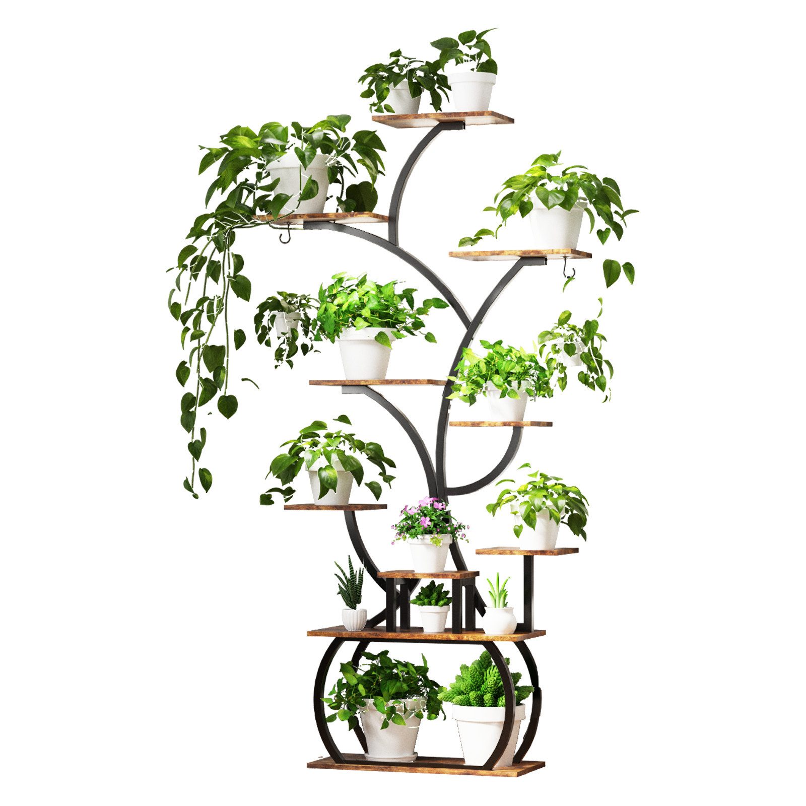 LALAHO Blumenständer Blumenständer mit Wachstumslicht