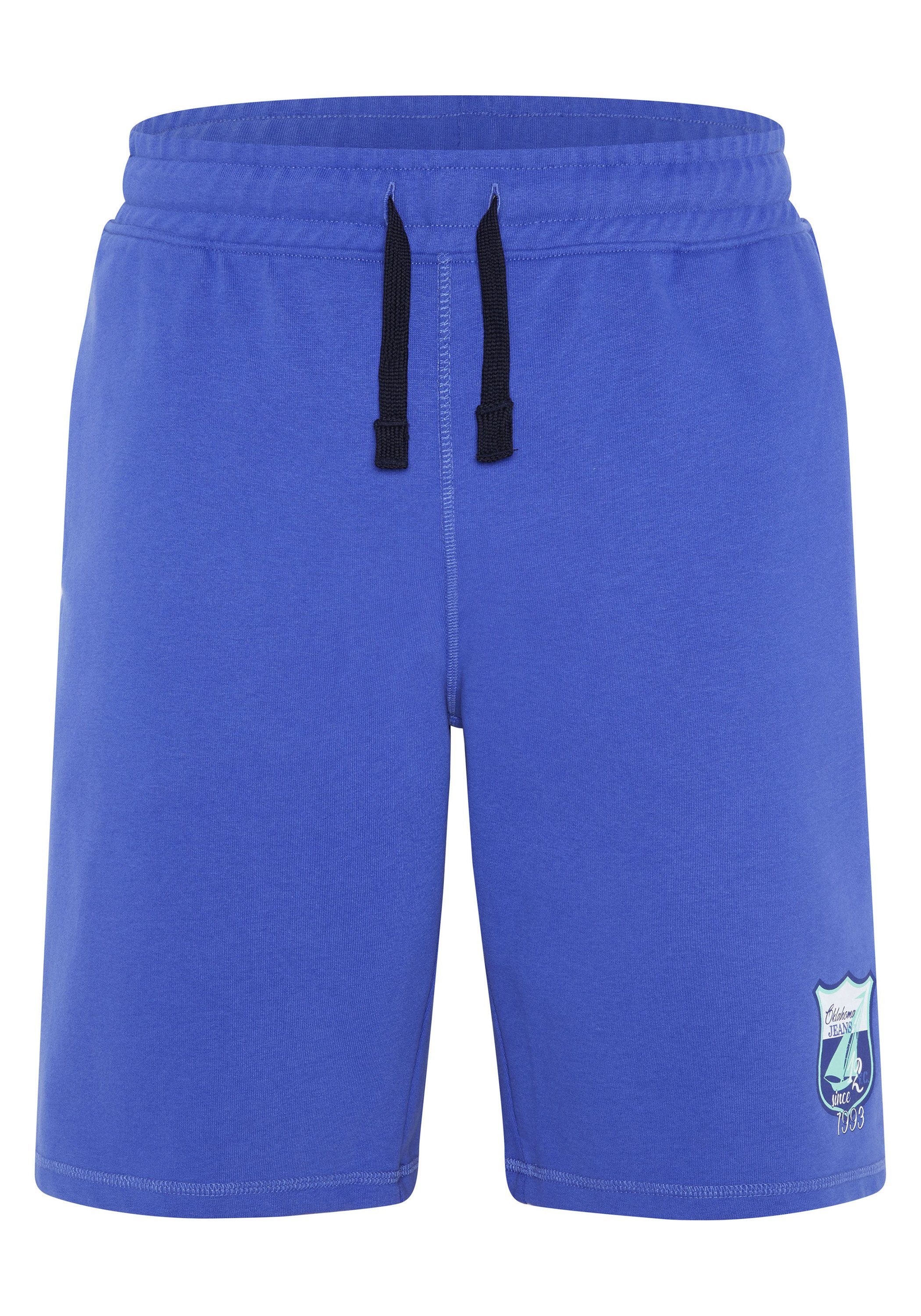 Oklahoma Jeans Sweatshorts aus Baumwollmix 18-3949 Dazzling Blue