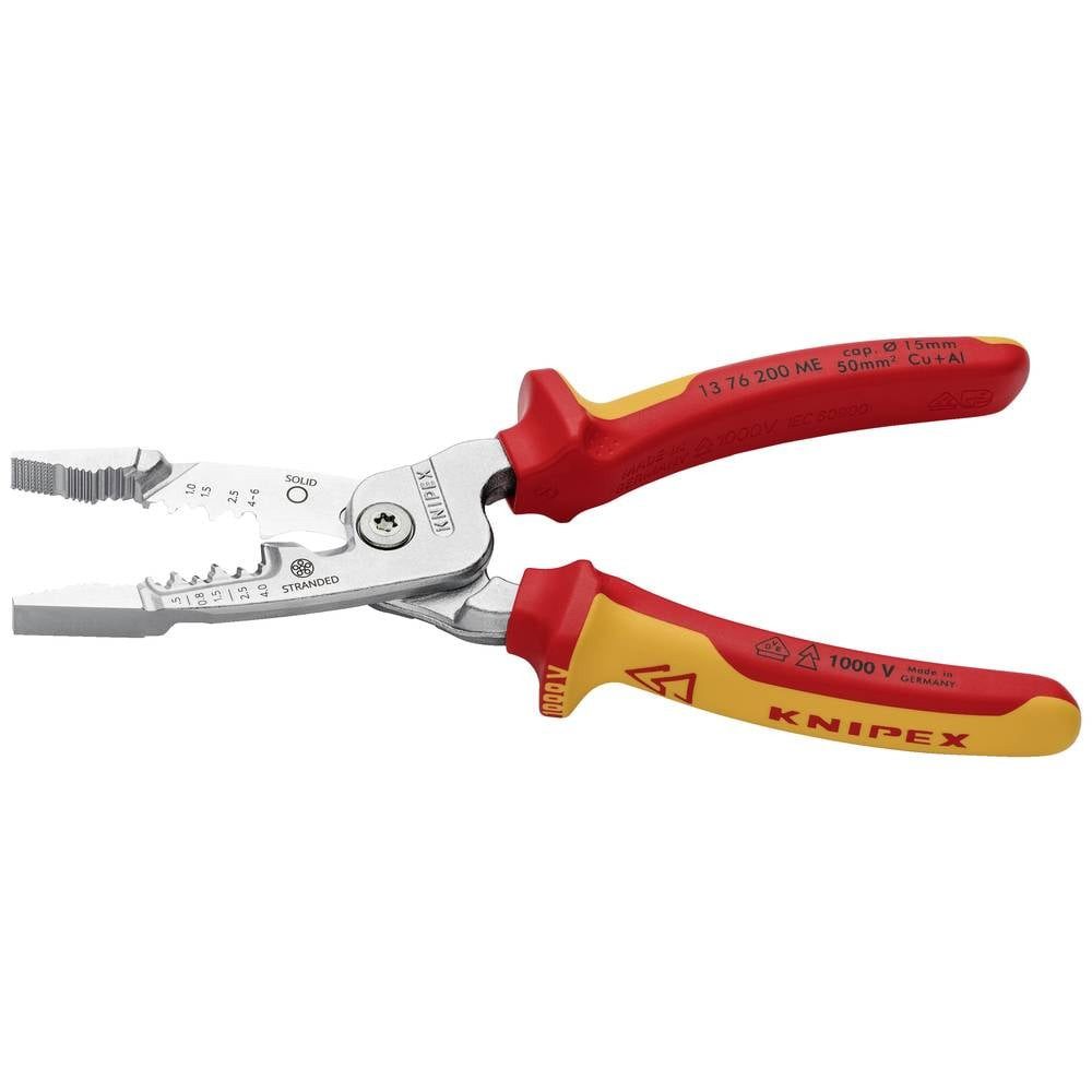 Knipex Flachzange Multifunktions-Elektrikerzange metrisches Modell