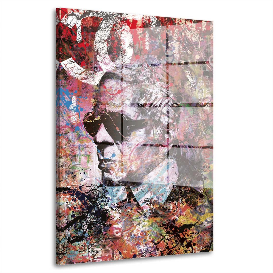 Acrylglasbild Modern Karl Pop Art Acrylglas Wandbild Bild Wanddeko Wohnzimmer XL