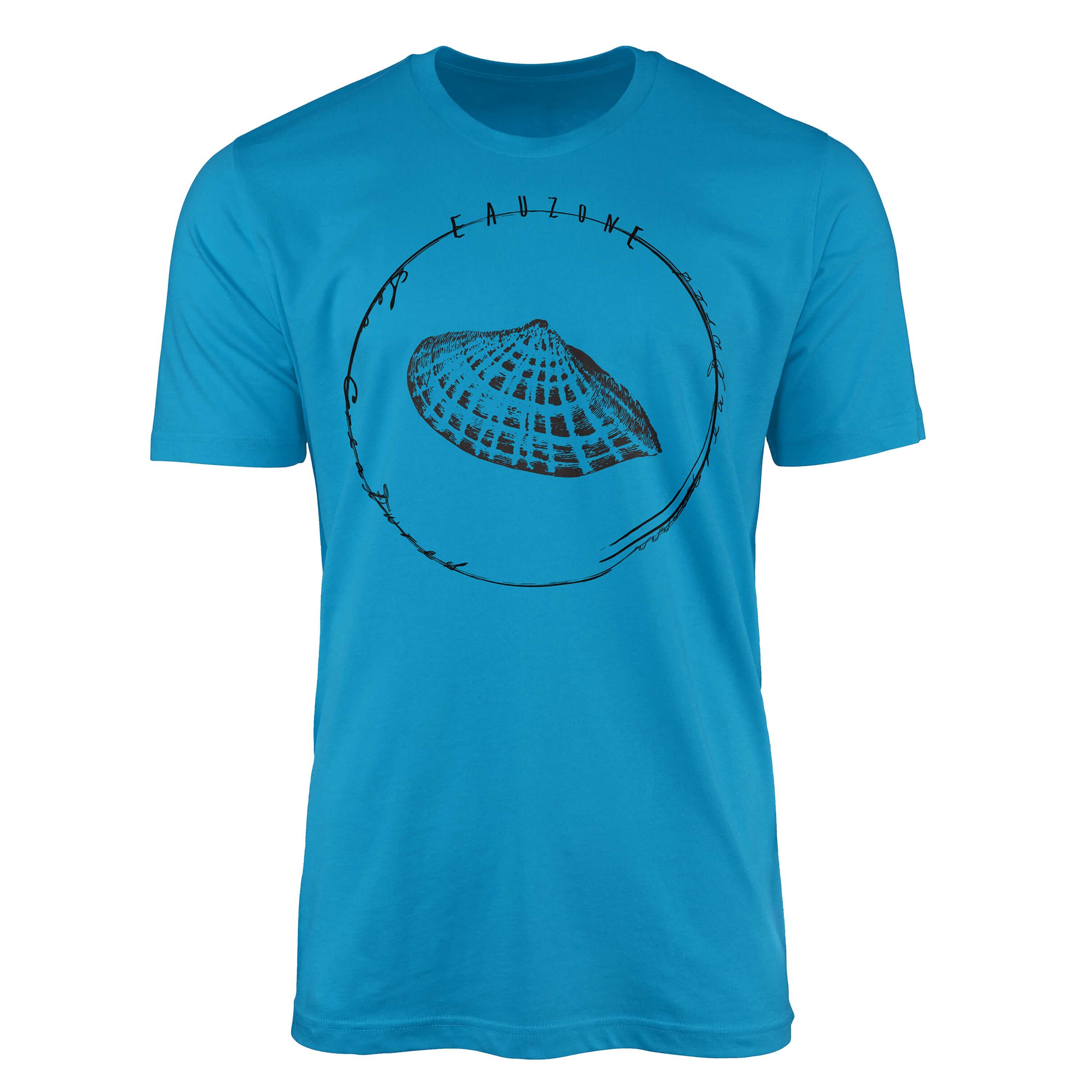 Sinus Art T-Shirt T-Shirt Tiefsee Fische - Serie: Sea Creatures, feine Struktur und sportlicher Schnitt / Sea 033 Atoll | T-Shirts