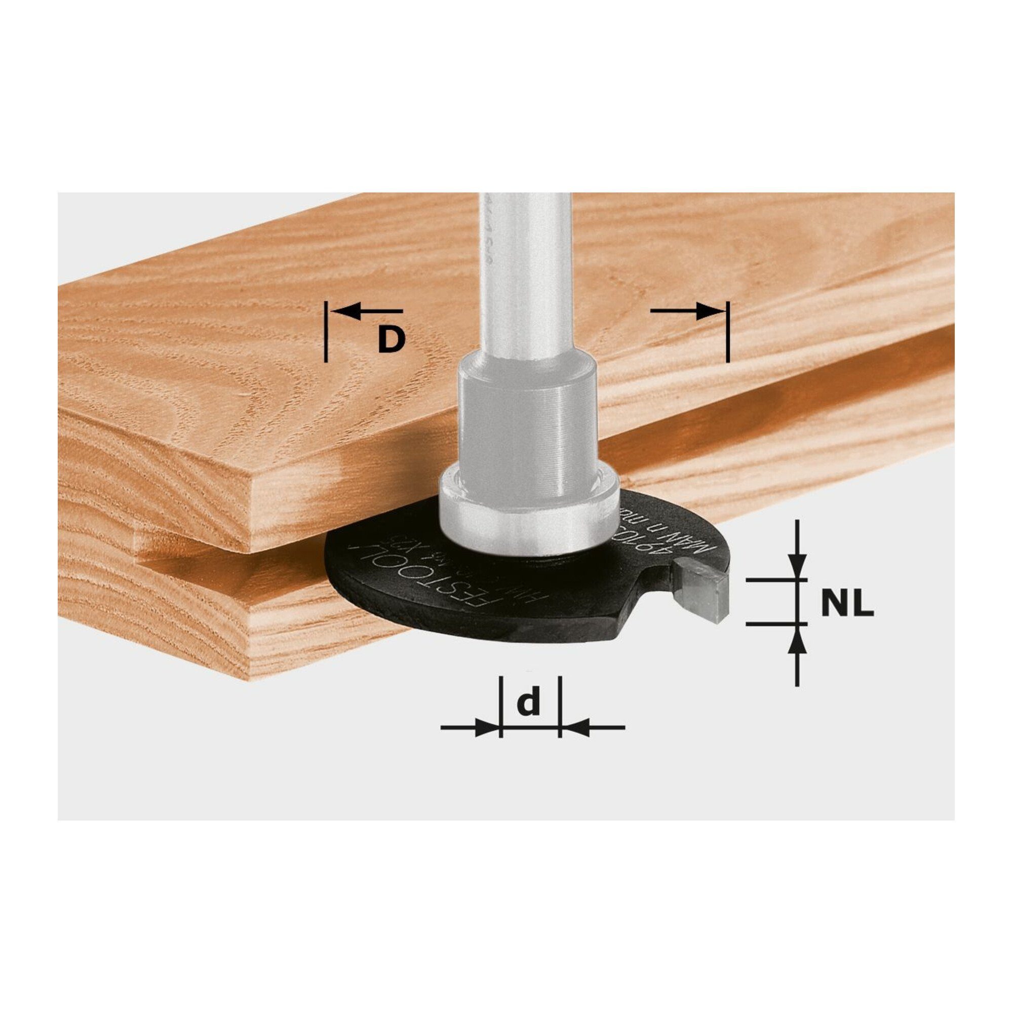 FESTOOL Abrundfräser Festool Scheibennutfräser HW D40 x 3 mm (ohne Spindel und Kugellager)
