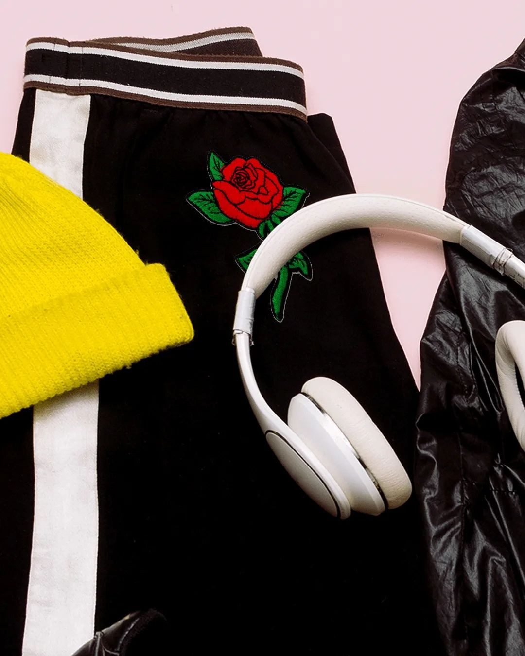 Catch the Patch Aufnäher Bügelbild, Aufbügler, Applikationen, Patches, Flicken, zum aufbügeln, Polyester, Rose Blume - Größe: 6,8 x 7,8 cm