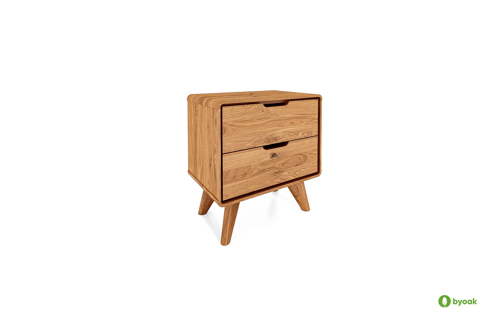 byoak Nachtkommode GREG aus Massivholz, Naturgeölt