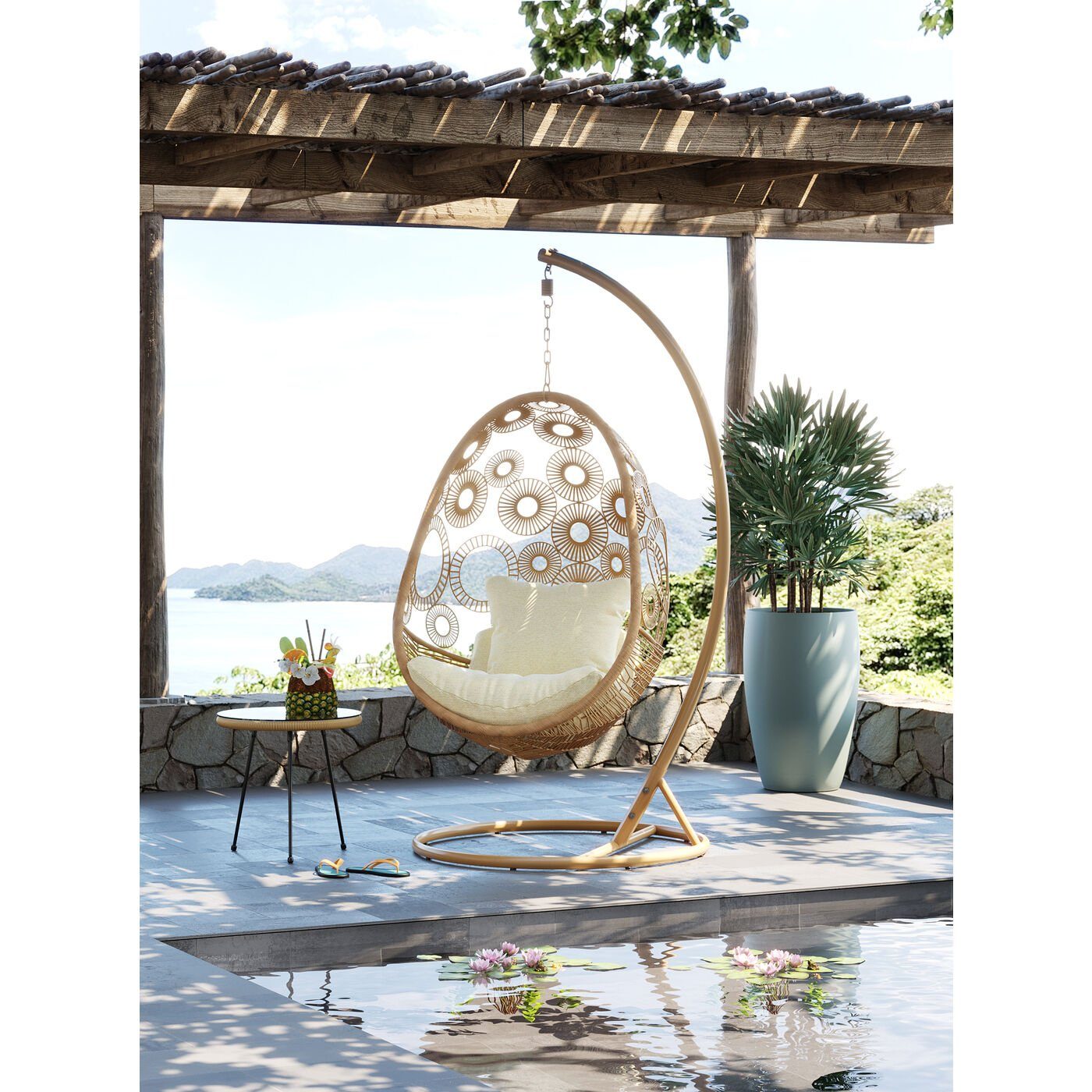 Kare Design Hängesessel Ibiza, mit Gestell günstig online kaufen