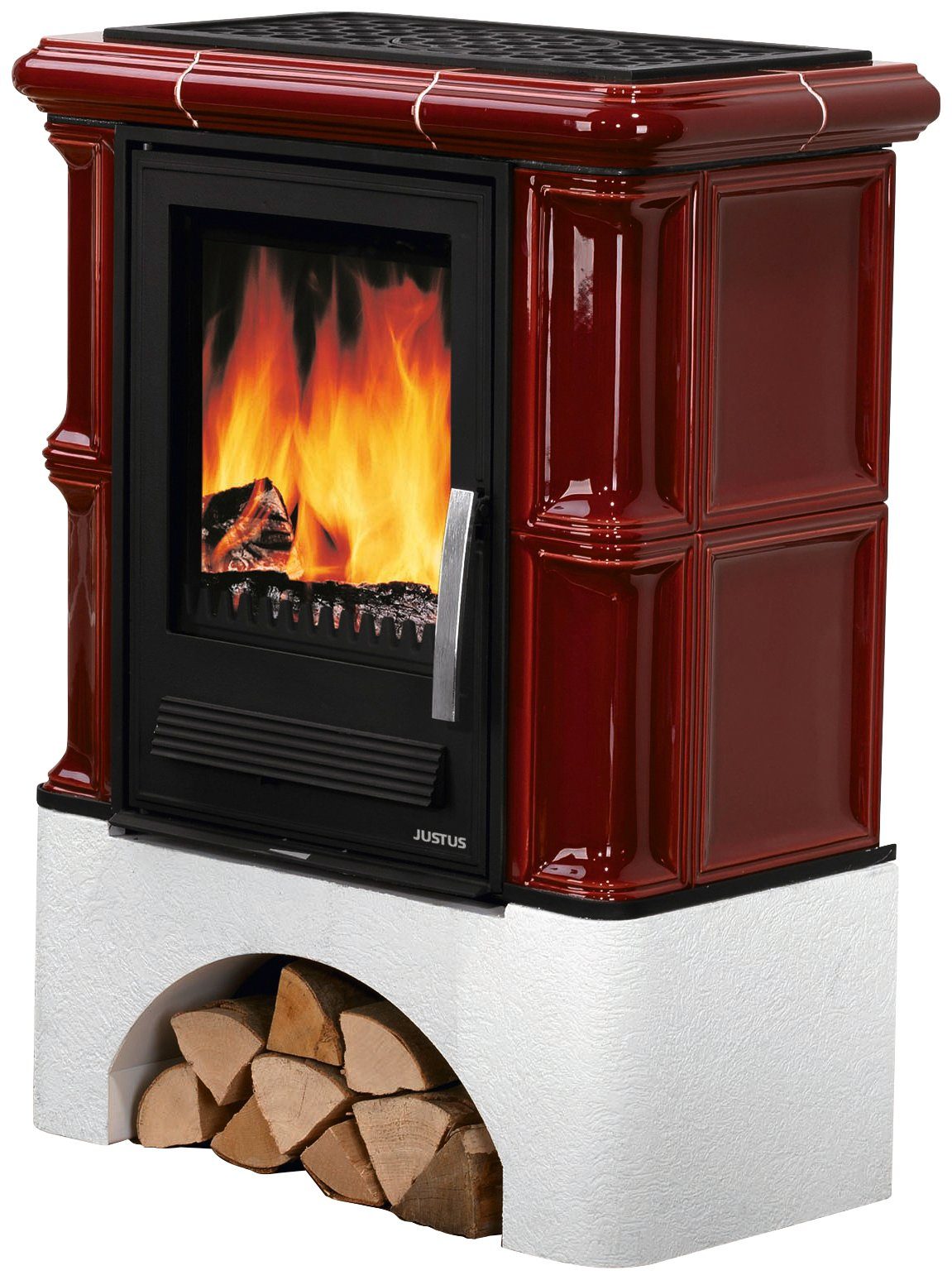 JUSTUS Kaminofen »Bavaria«, Stahl, 7 kW, Holzfach OTTO
