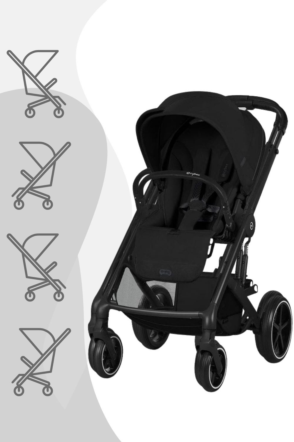 Cybex Kinder-Buggy Cybex Balios S Lux Kinderwagen - Kollektion 2026/2027, Mit Sitzeinheit und Einkaufskorb (10 kg), ab Geburt - 4 Jahre (22 kg)