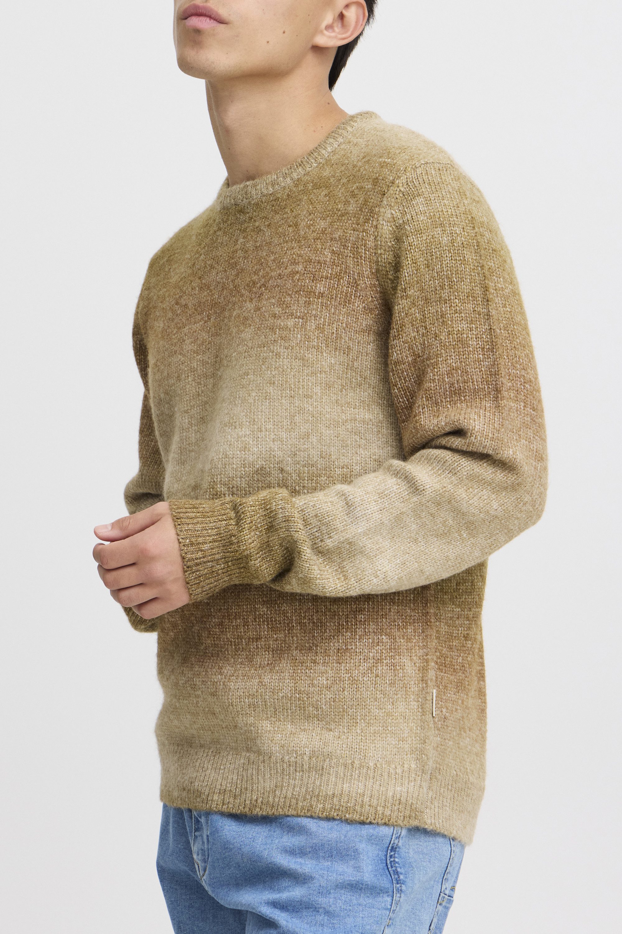 Blend Strickpullover BHPullover Klassischer Grobstrickpullover mit farbverlauf