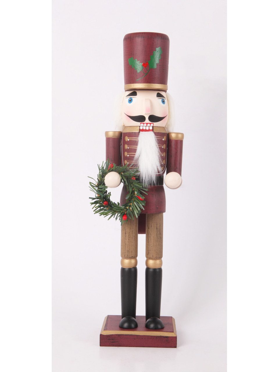 Weihnachtsfigur Dekofigur Nussknacker Holz 38 x 9 cm bunt