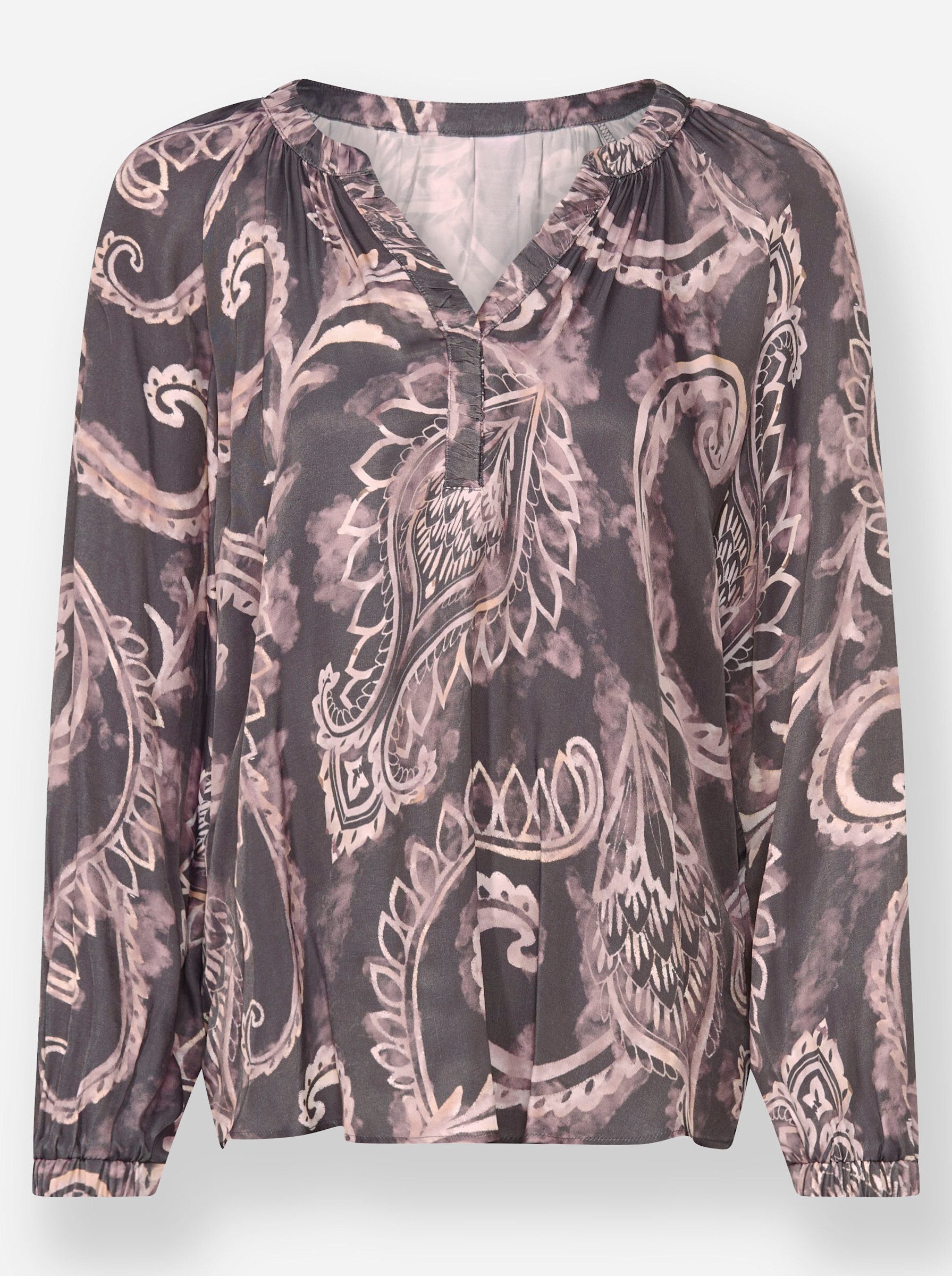 heine Klassische Bluse Druck-Bluse Langarm