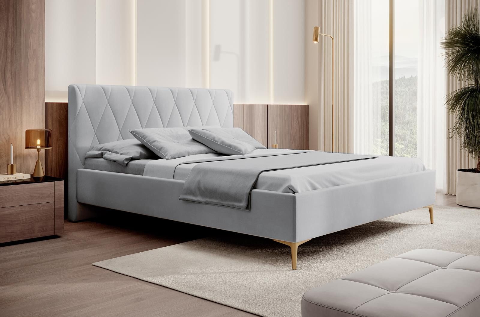 Compleo Polsterbett ohne Bettkasten HILT, Glamour günstig online kaufen