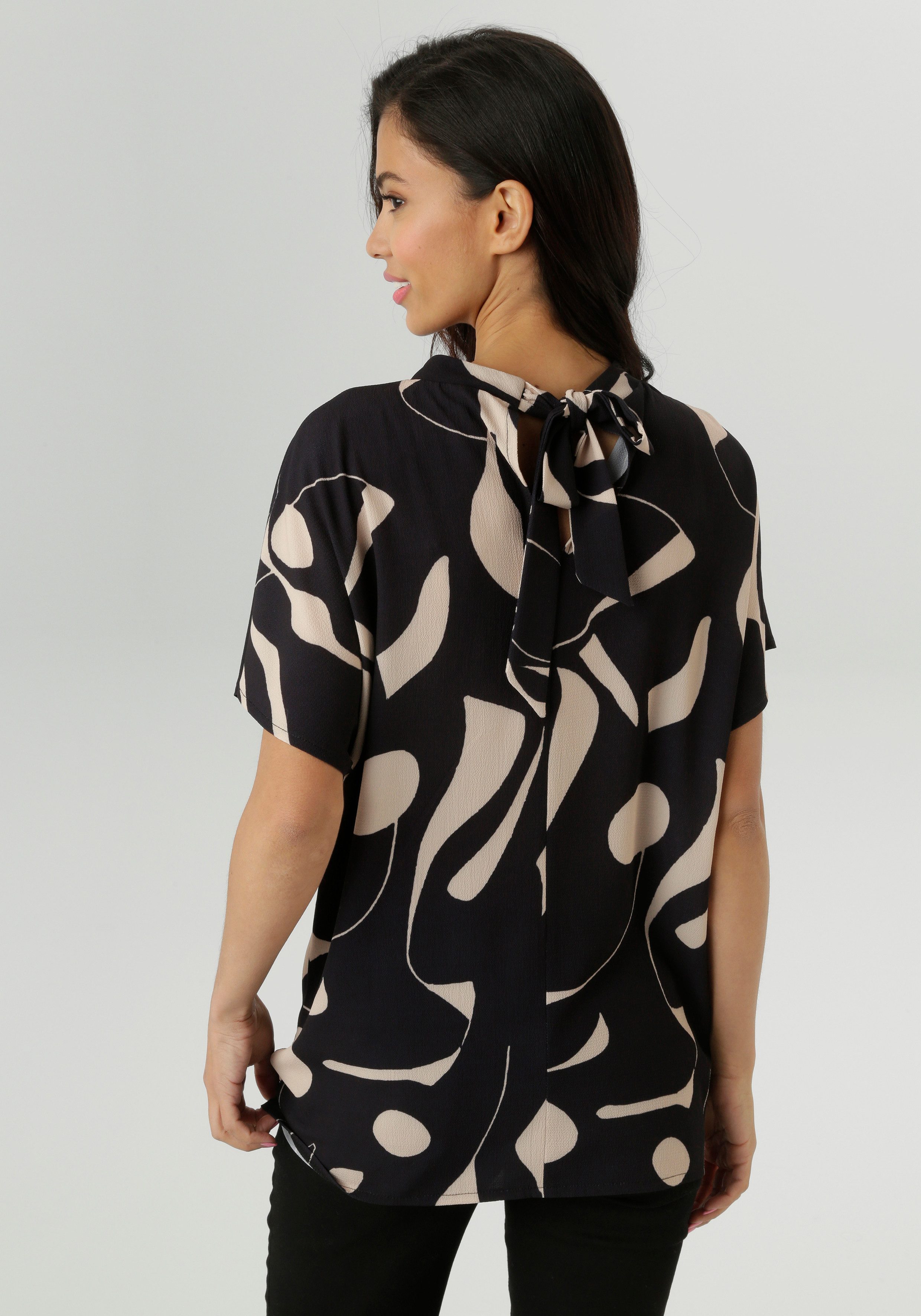 Aniston SELECTED Kurzarmbluse in extra weiter Form günstig online kaufen