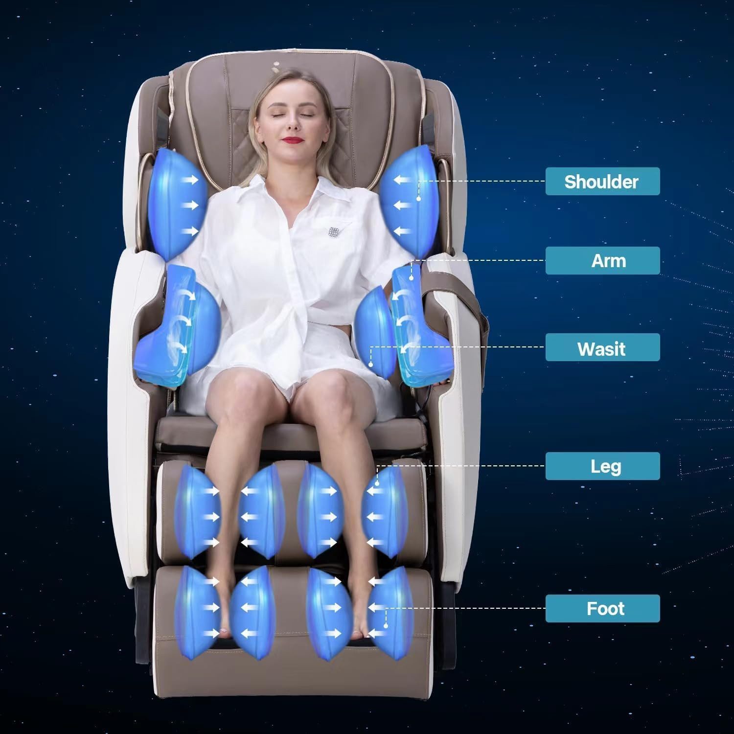 DOTMALL Massagesessel MassaMAX Massagestuhl, Null-Schwerkraft-Shiatsu-Massa günstig online kaufen