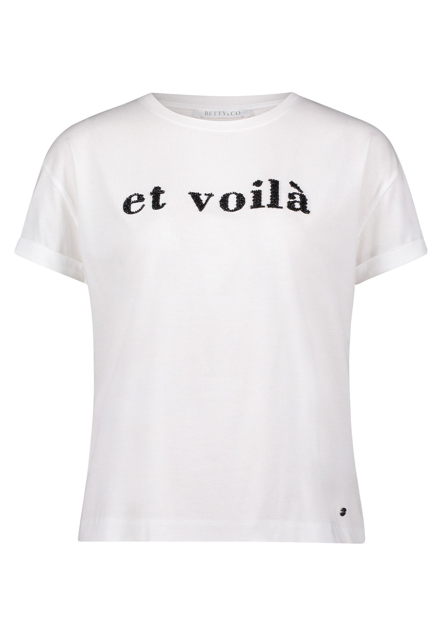 Betty&Co Kurzarmshirt "Betty & Co Damen Casual-Shirt mit Stickerei", (1 tlg günstig online kaufen