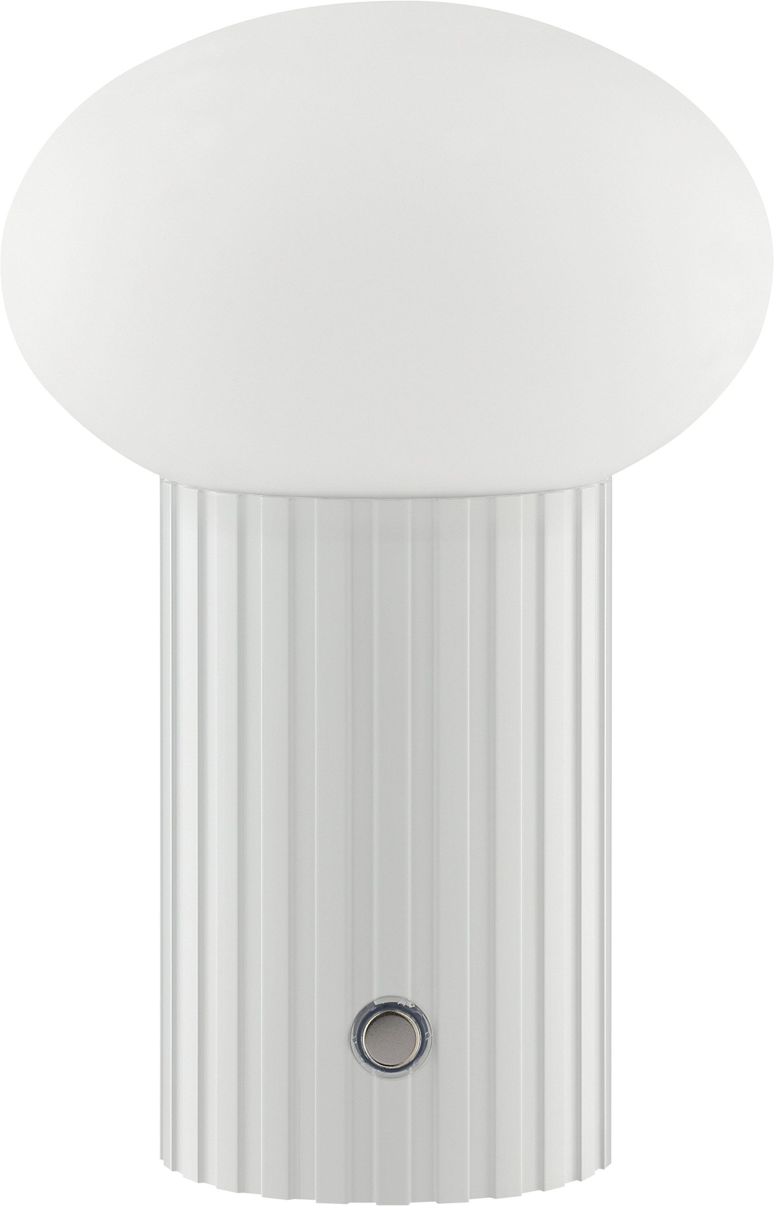 Brilliant LED Tischleuchte Venti, Dimmfunktion, LED fest integriert, Warmweiß, Akku-Leuchte, Ø 12 cm, Höhe 18 cm, 250 lm, Wireless charging o. USB