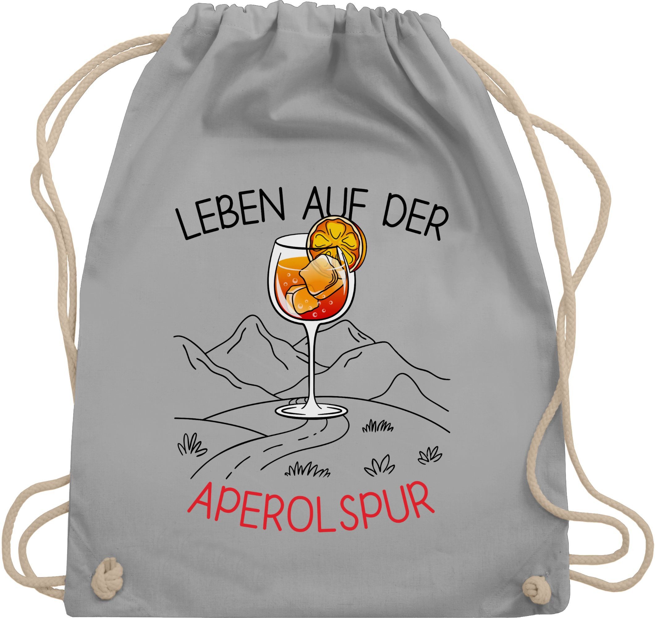 Turnbeutel ‚Fünfzigster Läuft‘ – Lustiger 50. Geburtstag Rucksack, 100% Baumwolle, 12 Liter, Mit Kordelzug
